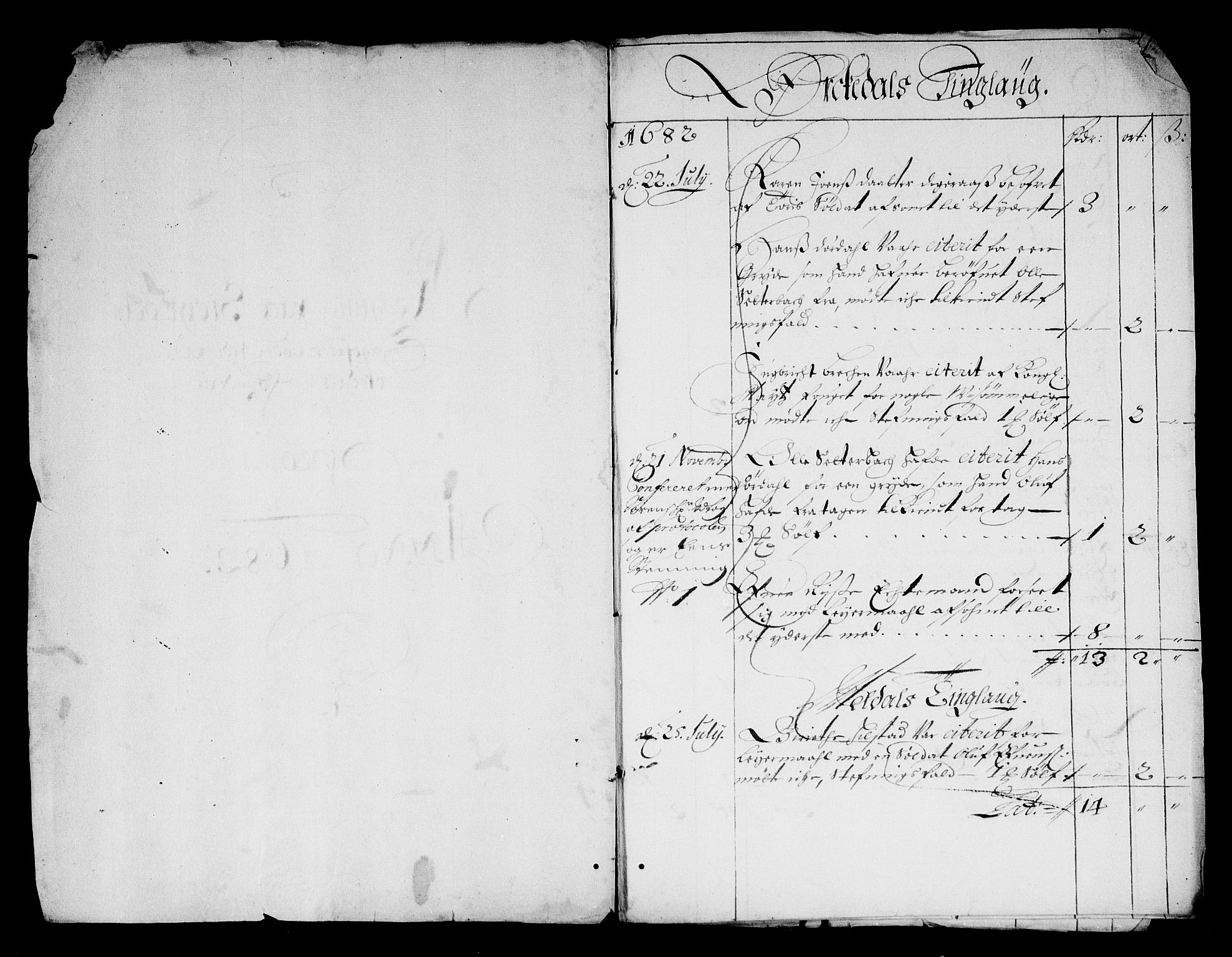 Rentekammeret inntil 1814, Reviderte regnskaper, Stiftamtstueregnskaper, Trondheim stiftamt og Nordland amt, AV/RA-EA-6044/R/Rg/L0067: Trondheim stiftamt og Nordland amt, 1682