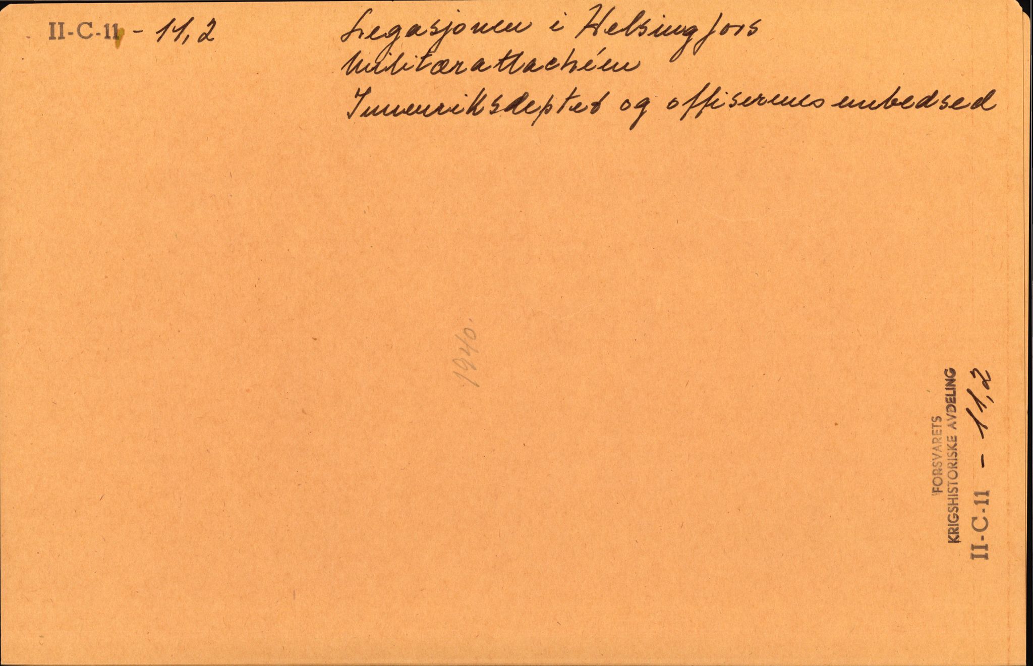Forsvaret, Forsvarets krigshistoriske avdeling, AV/RA-RAFA-2017/Y/Ya/L0006: II-C-11-11,2 - Utenriksdepartementet.  Legasjonen i Helsingfors., 1940-1946, s. 9