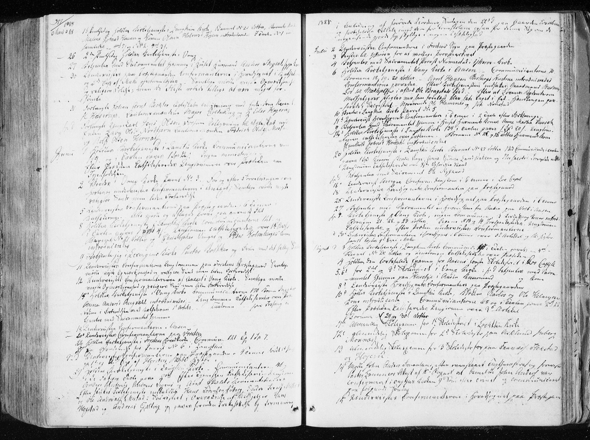 Ministerialprotokoller, klokkerbøker og fødselsregistre - Nord-Trøndelag, AV/SAT-A-1458/713/L0114: Ministerialbok nr. 713A05, 1827-1839, s. 317