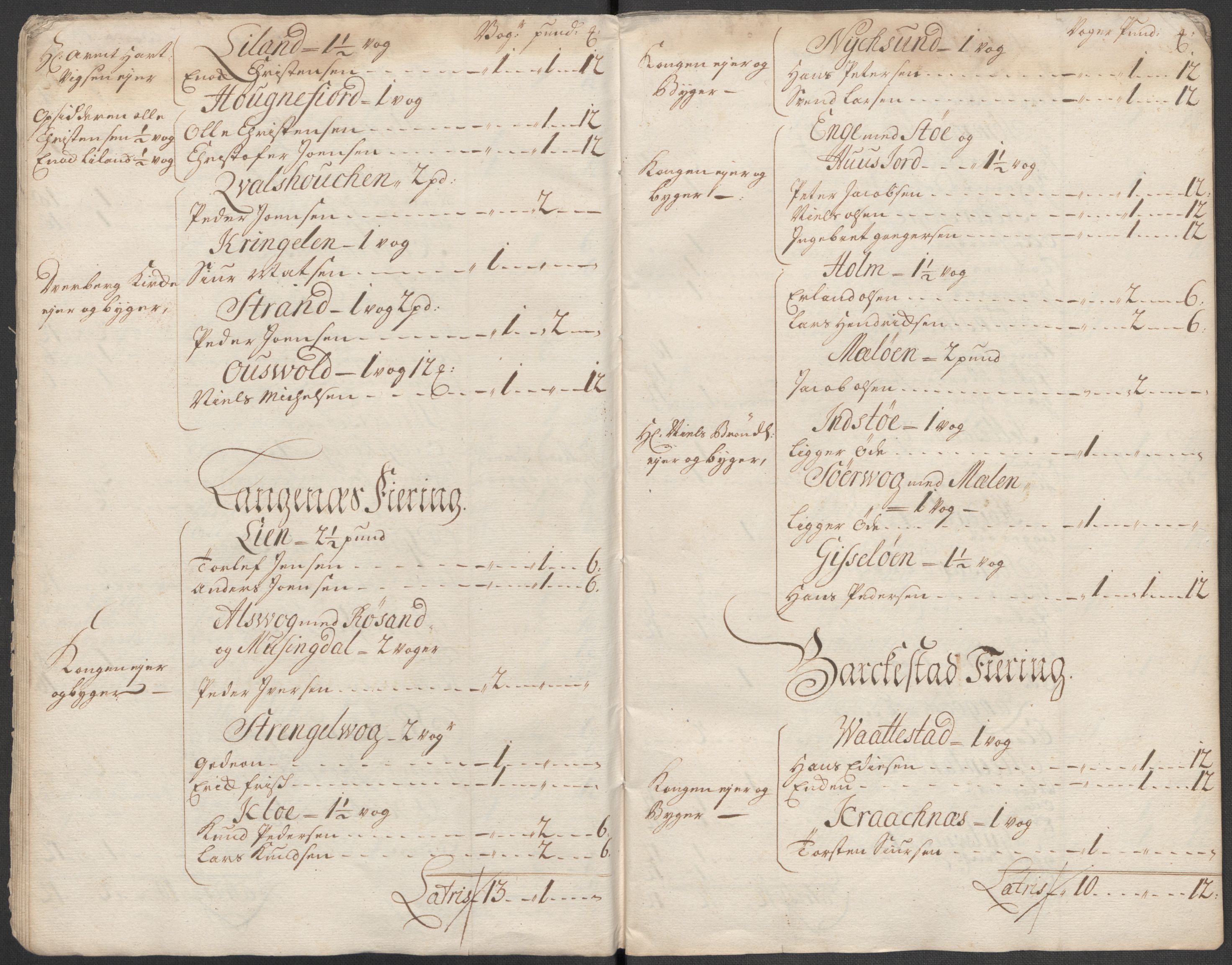 Rentekammeret inntil 1814, Reviderte regnskaper, Fogderegnskap, AV/RA-EA-4092/R67/L4684: Fogderegnskap Vesterålen, Andenes og Lofoten, 1718, s. 38