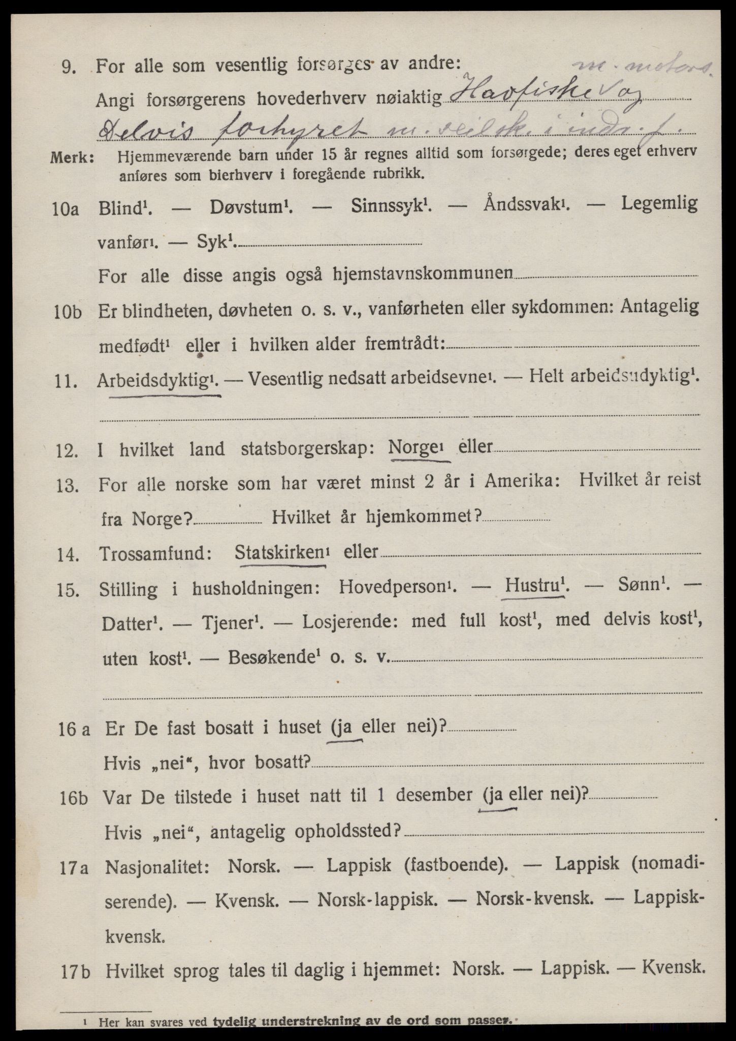 SAT, Folketelling 1920 for 1616 Fillan herred, 1920, s. 2003