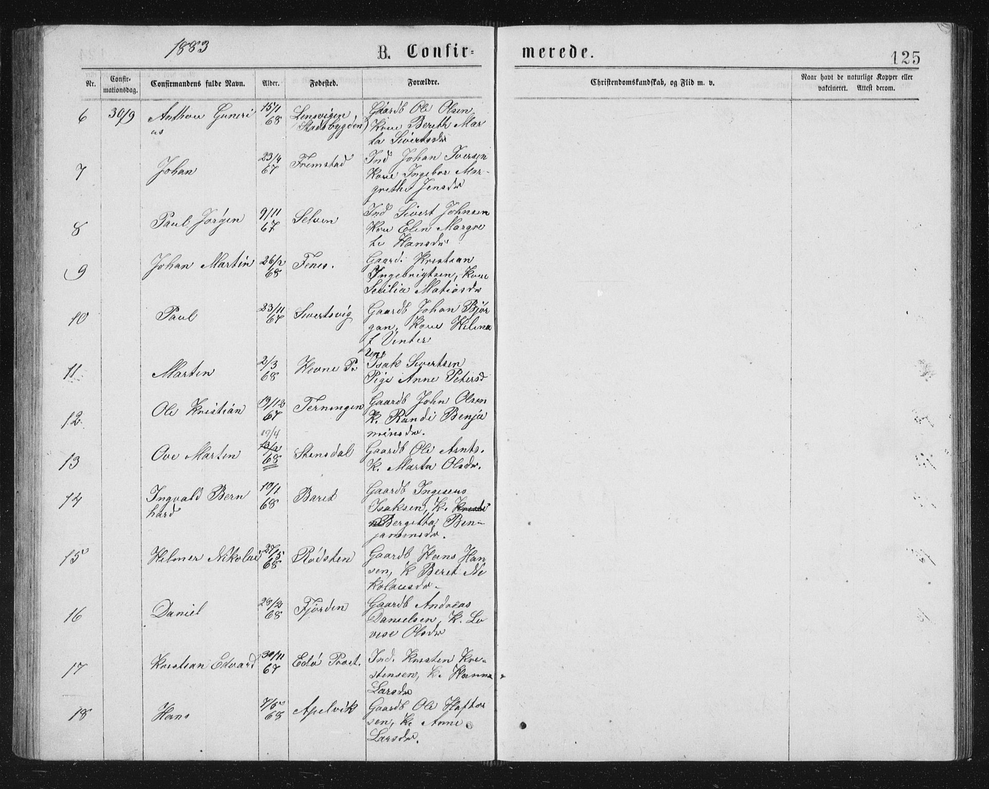 Ministerialprotokoller, klokkerbøker og fødselsregistre - Sør-Trøndelag, AV/SAT-A-1456/662/L0756: Klokkerbok nr. 662C01, 1869-1891, s. 125