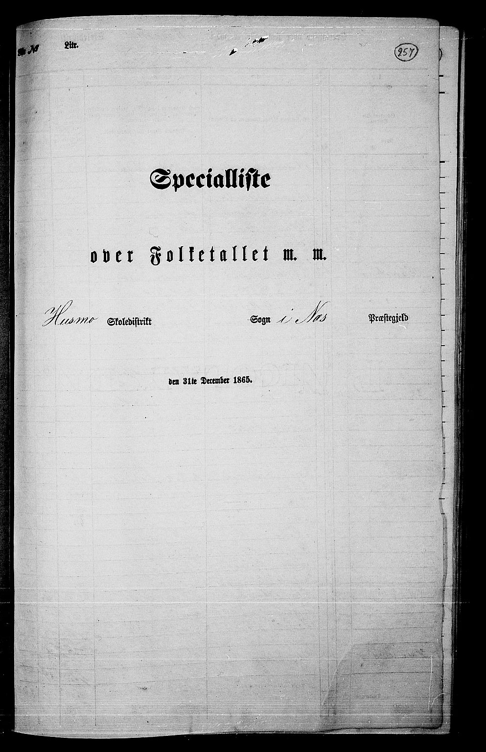 RA, Folketelling 1865 for 0236P Nes prestegjeld, 1865, s. 240