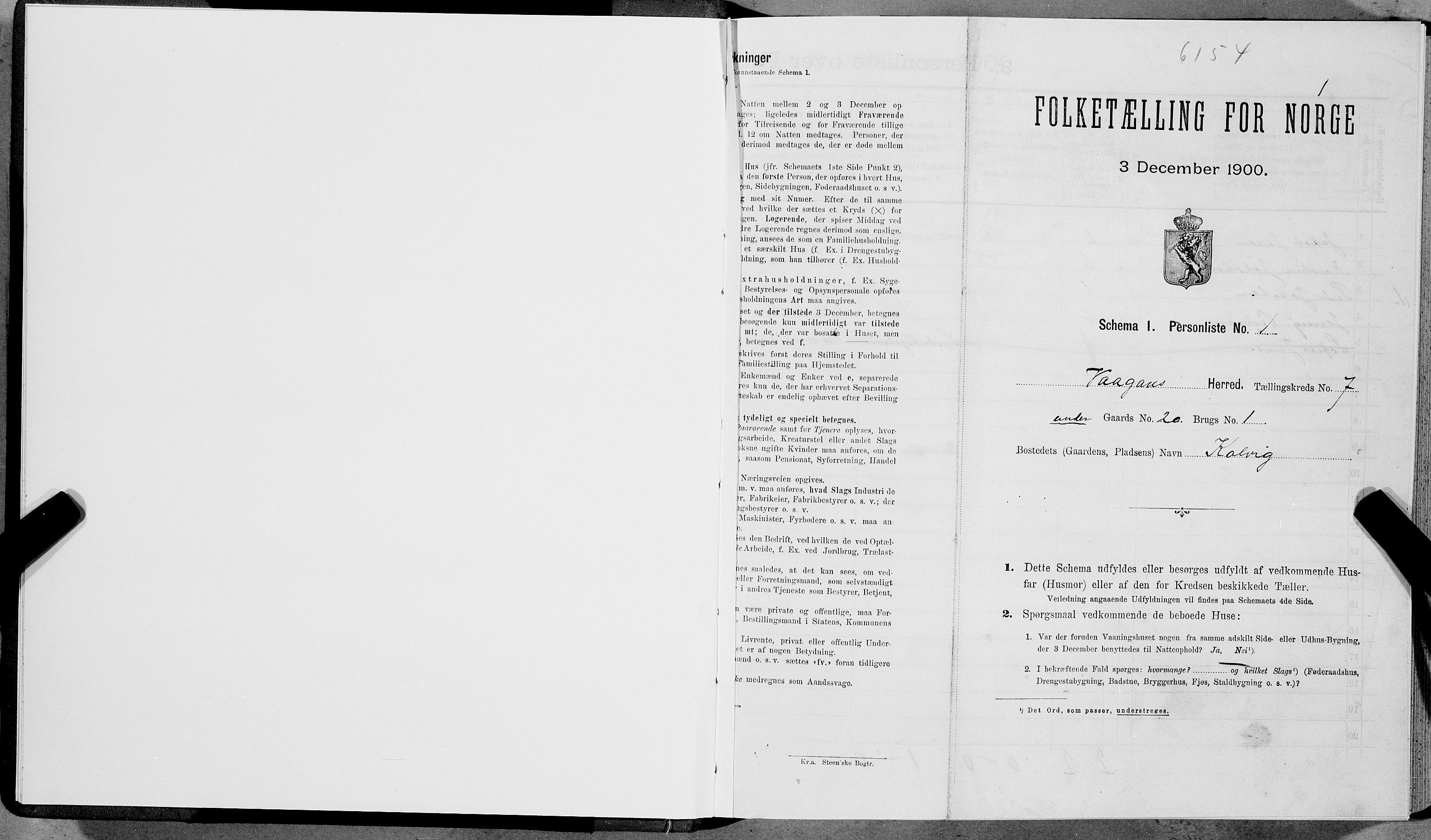 SAT, Folketelling 1900 for 1865 Vågan herred, 1900, s. 899
