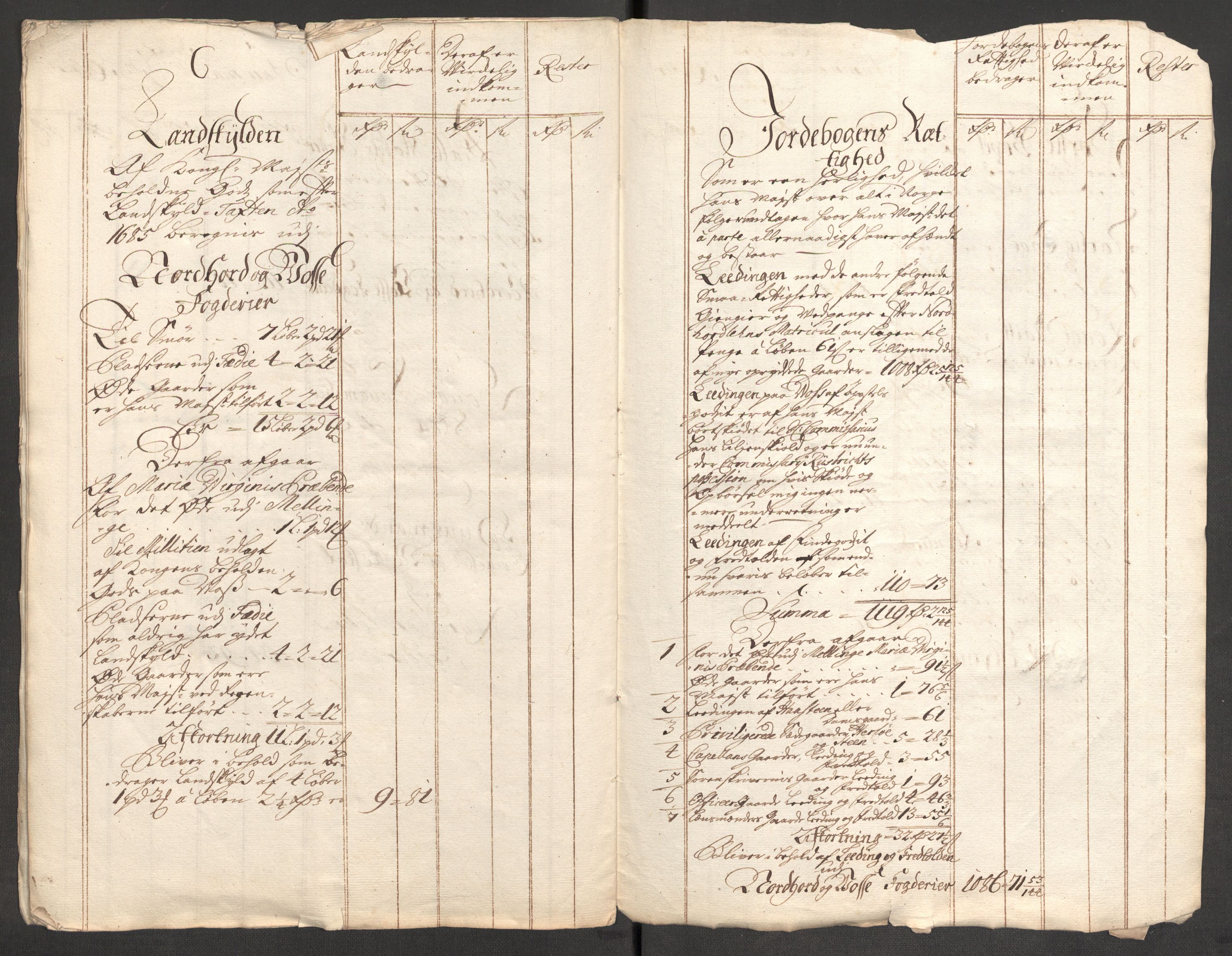 Rentekammeret inntil 1814, Reviderte regnskaper, Fogderegnskap, AV/RA-EA-4092/R51/L3189: Fogderegnskap Nordhordland og Voss, 1708, s. 42