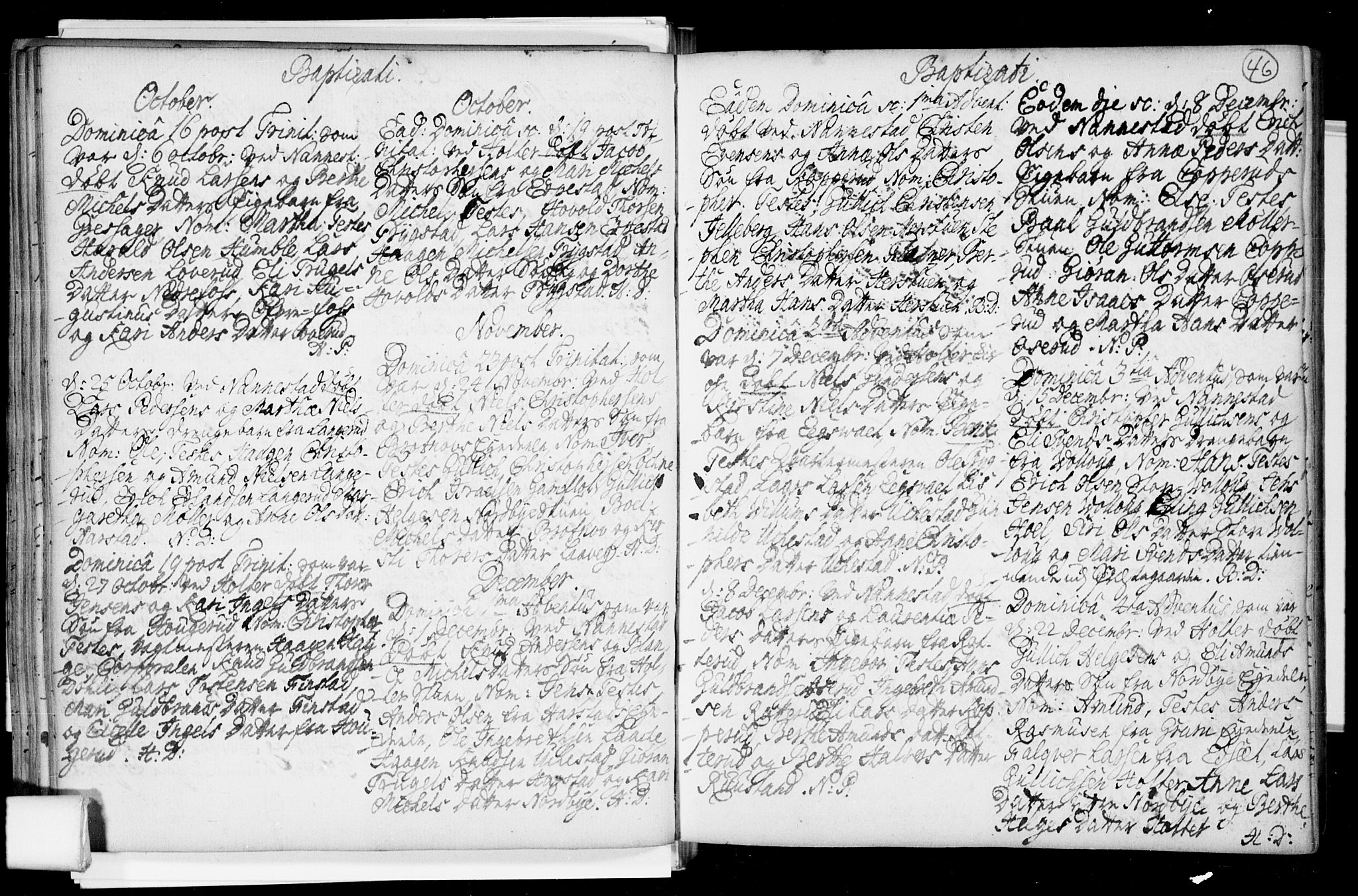 Nannestad prestekontor Kirkebøker, SAO/A-10414a/F/Fa/L0005: Ministerialbok nr. I 5, 1729-1738, s. 46
