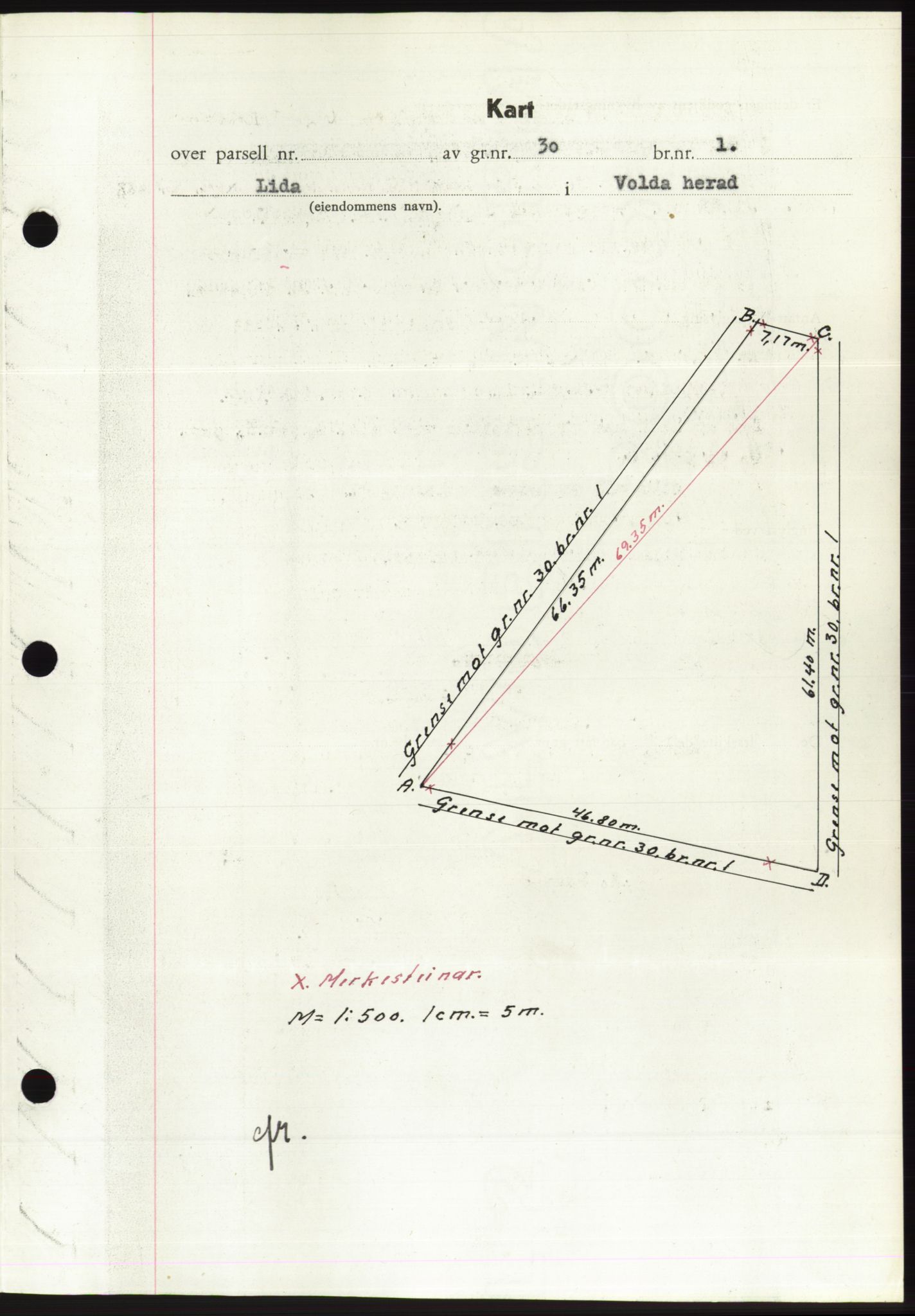 Søre Sunnmøre sorenskriveri, AV/SAT-A-4122/1/2/2C/L0075: Pantebok nr. 1A, 1943-1943, Dagboknr: 962/1943