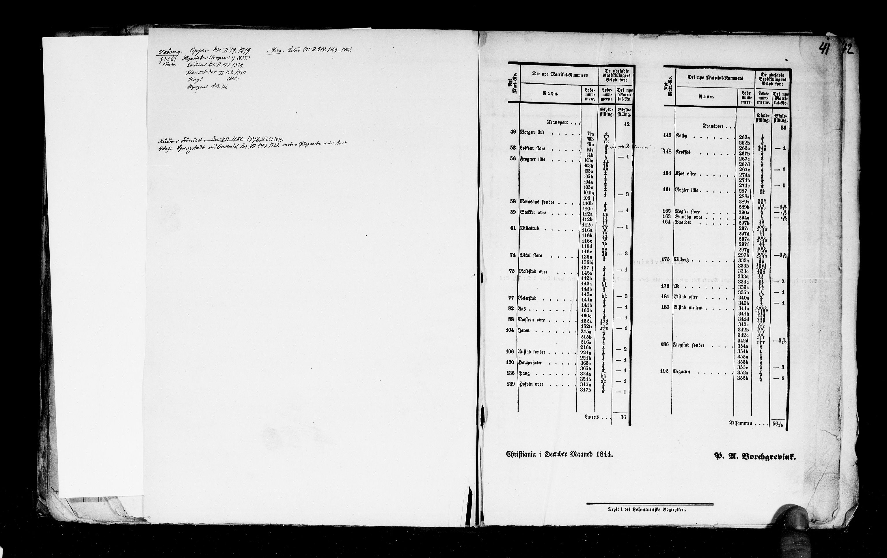 Rygh, RA/PA-0034/F/Fb/L0002: Matrikkelen for 1838 - Akershus amt (Akershus fylke), 1838, s. 41