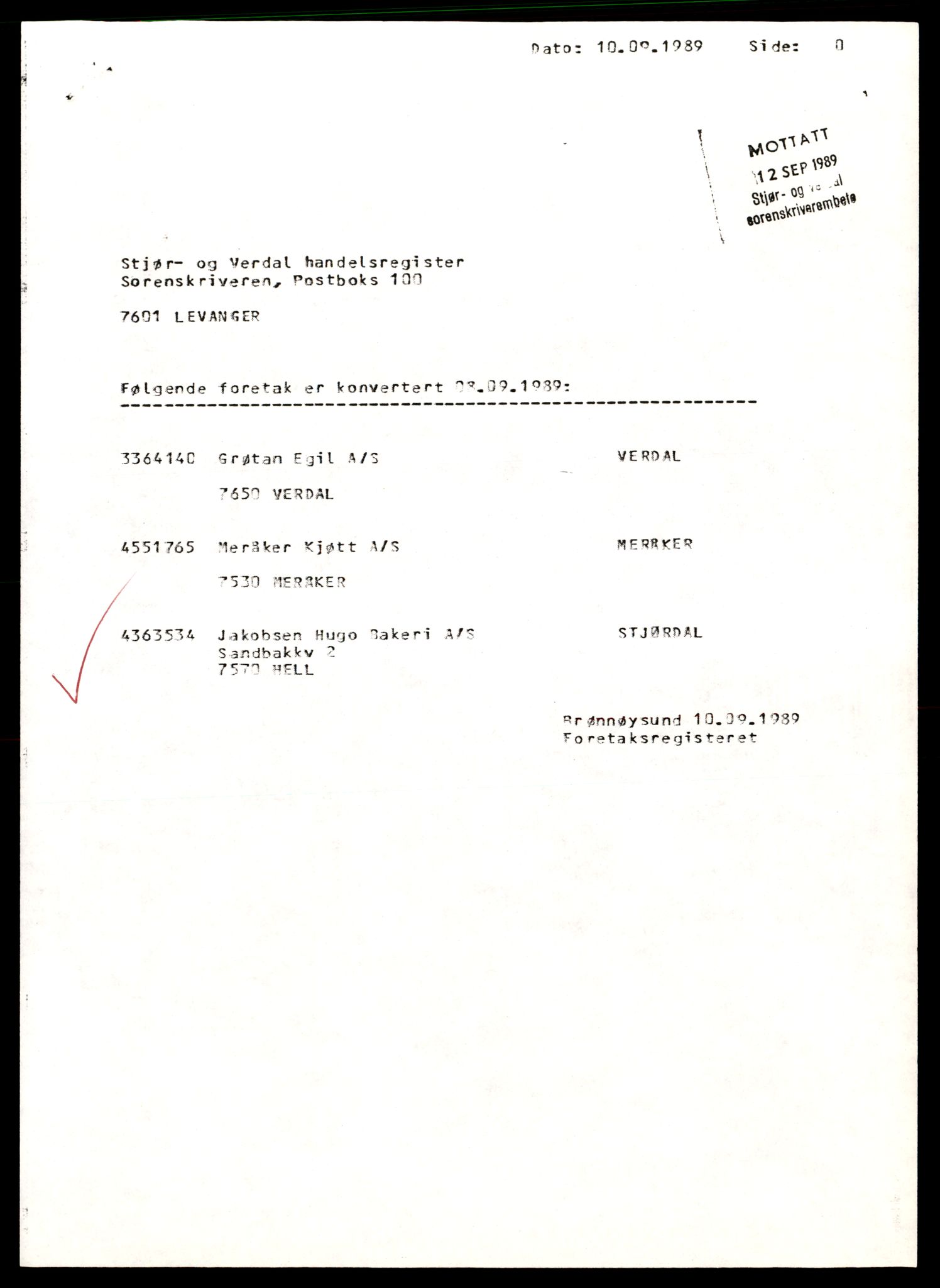 Stjør- og Verdal sorenskriveri, AV/SAT-A-4167/2/J/Jd/Jda/L0009: Bilag. Aksjeselskap, J-K, 1951-1990, s. 3