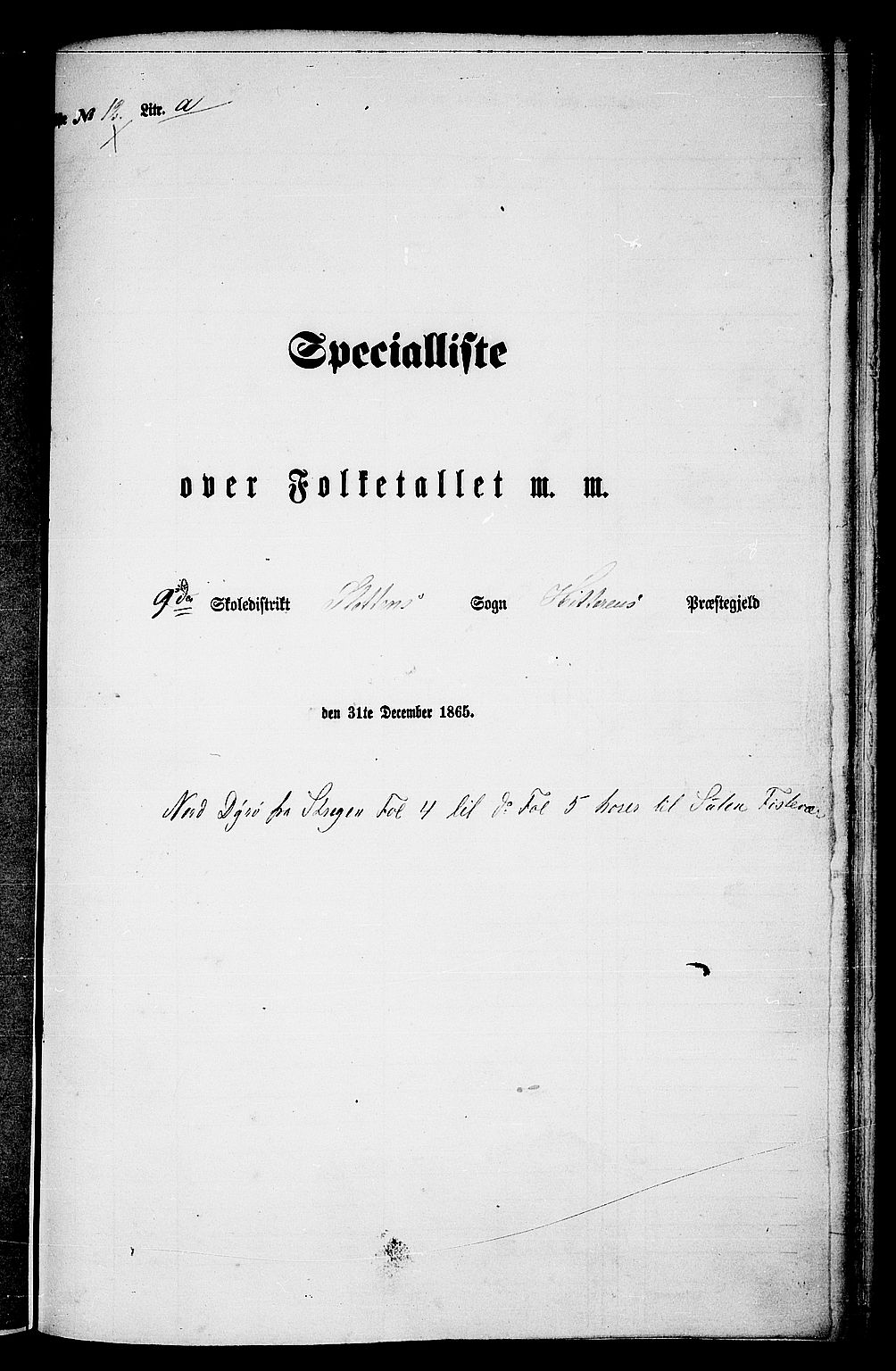 RA, Folketelling 1865 for 1617P Hitra prestegjeld, 1865, s. 216