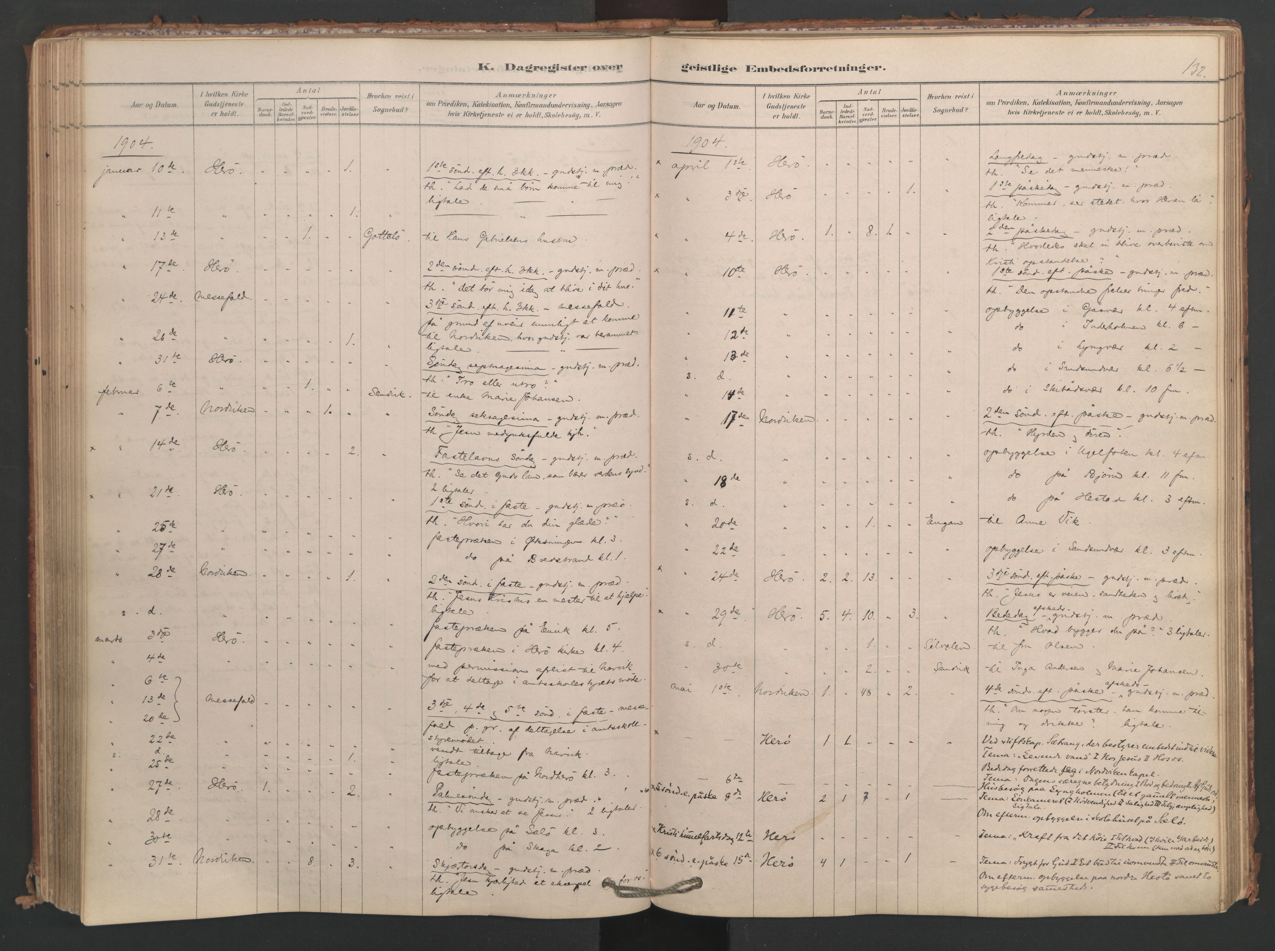 Ministerialprotokoller, klokkerbøker og fødselsregistre - Nordland, AV/SAT-A-1459/834/L0509: Ministerialbok nr. 834A07, 1878-1937, s. 132