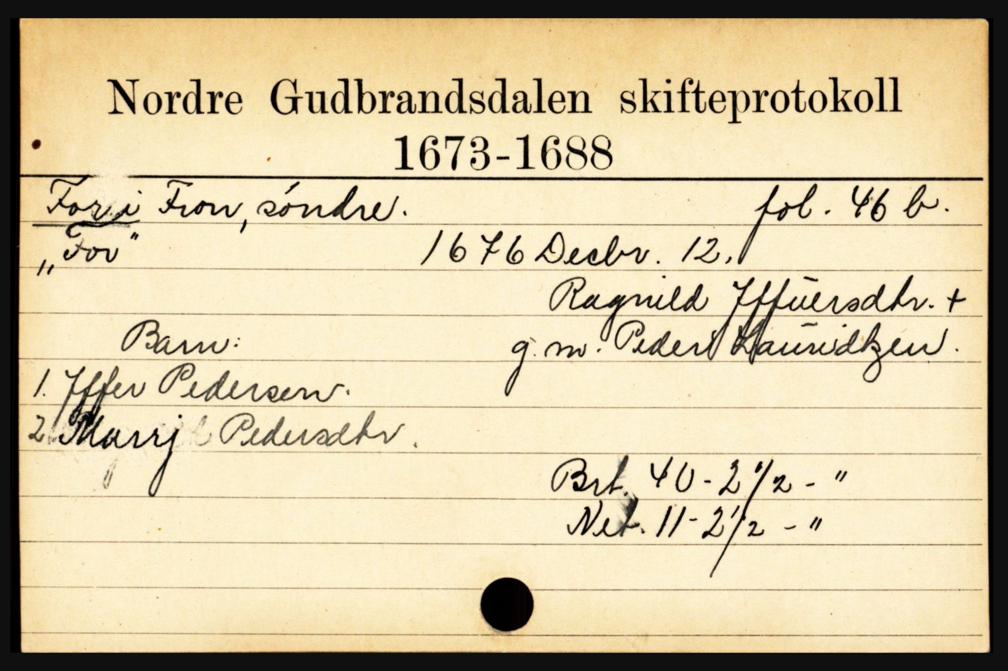 Sør-Gudbrandsdal tingrett, SAH/TING-004/J, 1658-1885, s. 2985