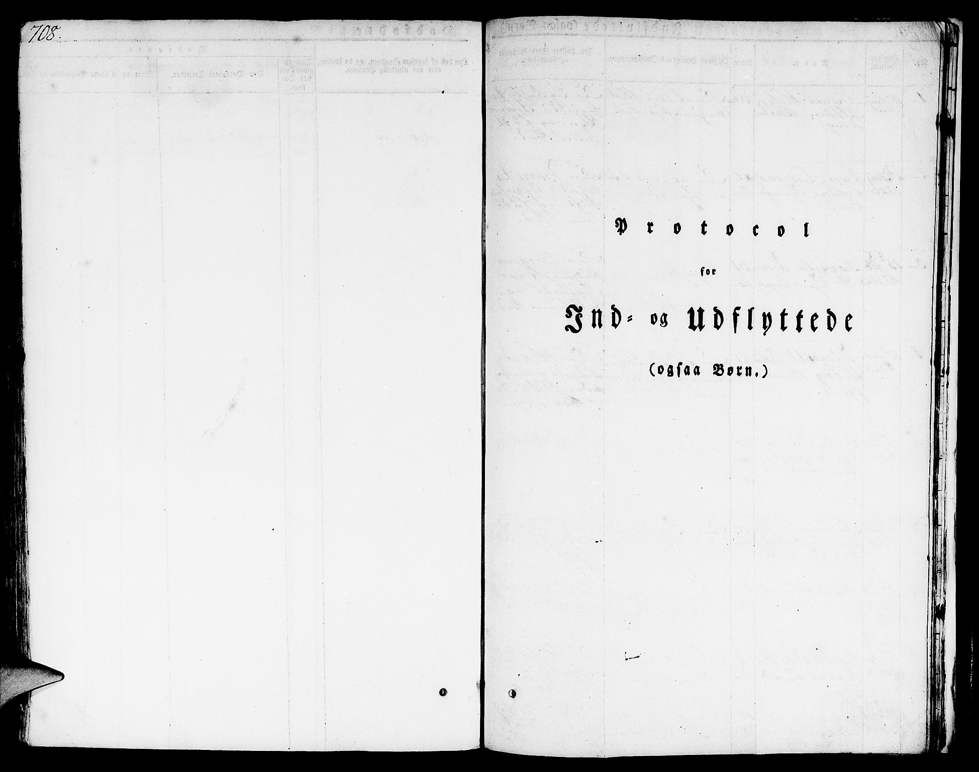 Nykirken Sokneprestembete, SAB/A-77101/H/Hab: Klokkerbok nr. A 5II, 1821-1843, s. 708