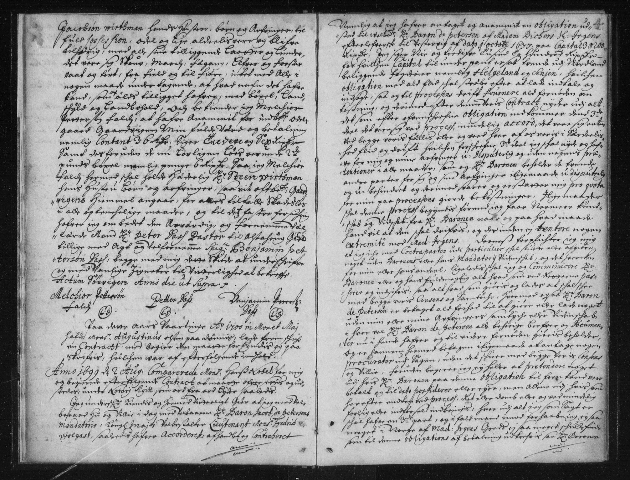 Helgeland sorenskriveri, SAT/A-0004/2/2C/L0001: Pantebok nr. 1a, 1700-1729, s. 4