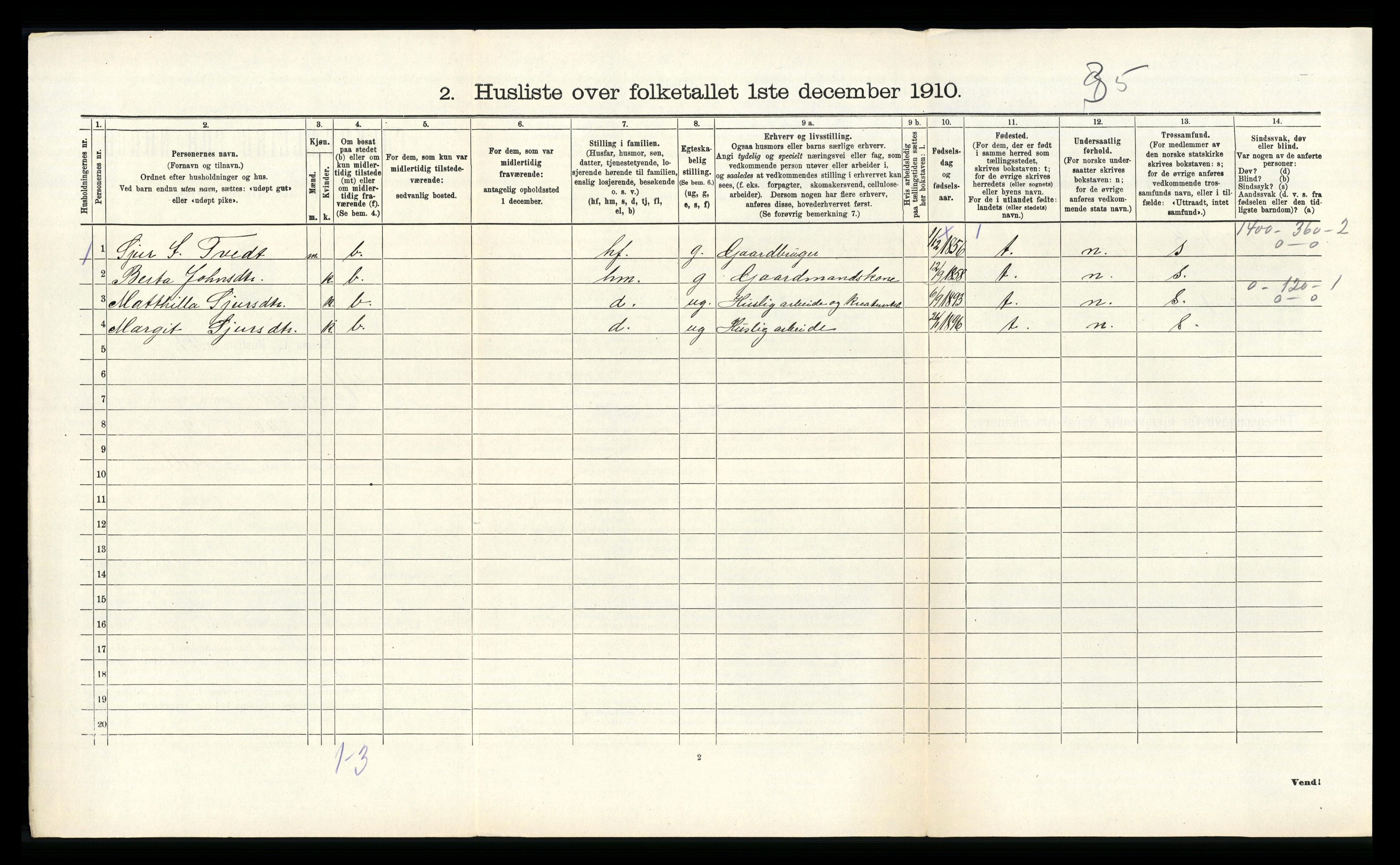 RA, Folketelling 1910 for 1254 Hamre herred, 1910, s. 645