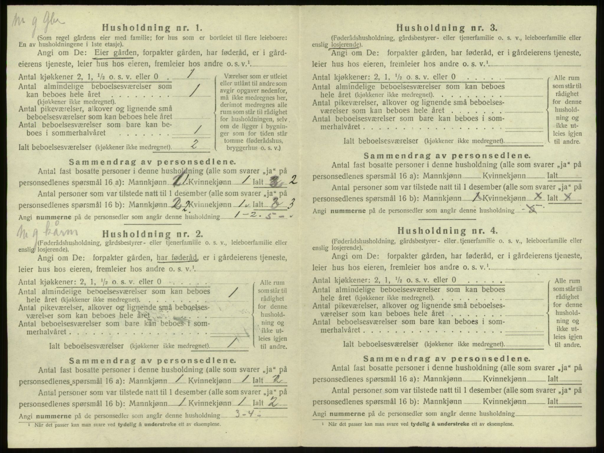 SAB, Folketelling 1920 for 1440 Nord-Vågsøy herred, 1920, s. 123