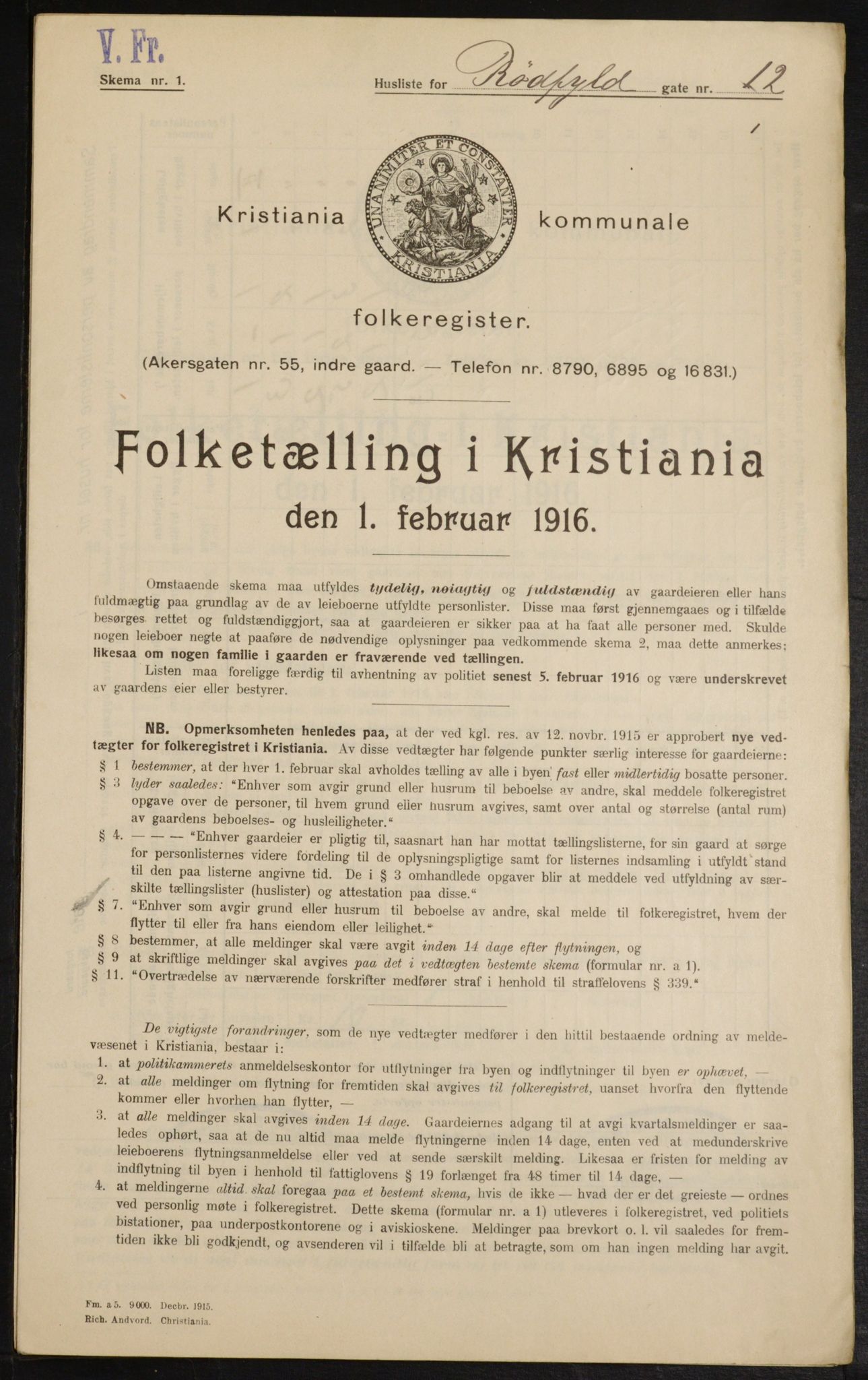 OBA, Kommunal folketelling 1.2.1916 for Kristiania, 1916, s. 88138