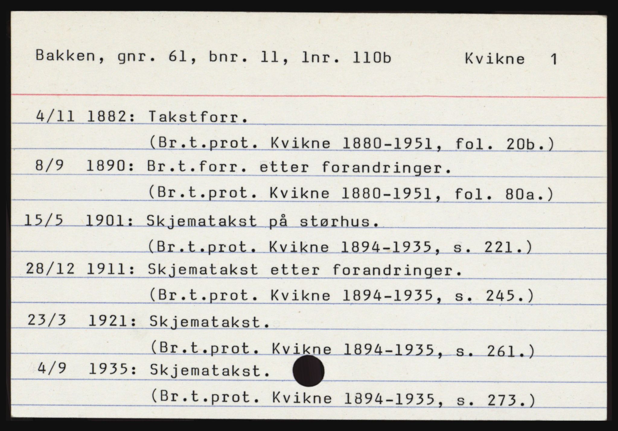Norges Brannkasse, Kvikne, AV/SAH-NBRANK-028, s. 7