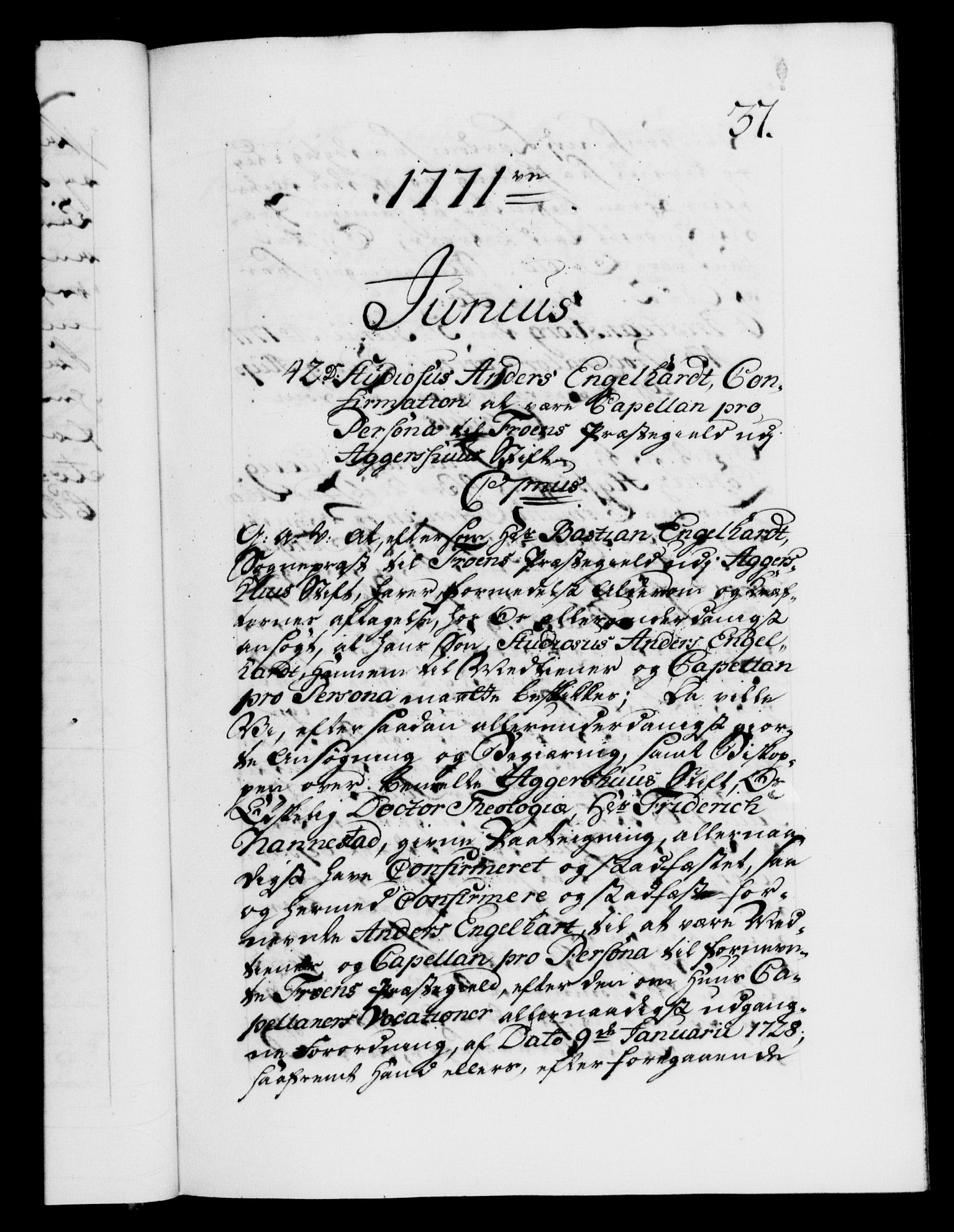 Danske Kanselli 1572-1799, AV/RA-EA-3023/F/Fc/Fca/Fcaa/L0045: Norske registre "Norske eller 3. dept.s åpne brev, 1771-1773, s. 37a