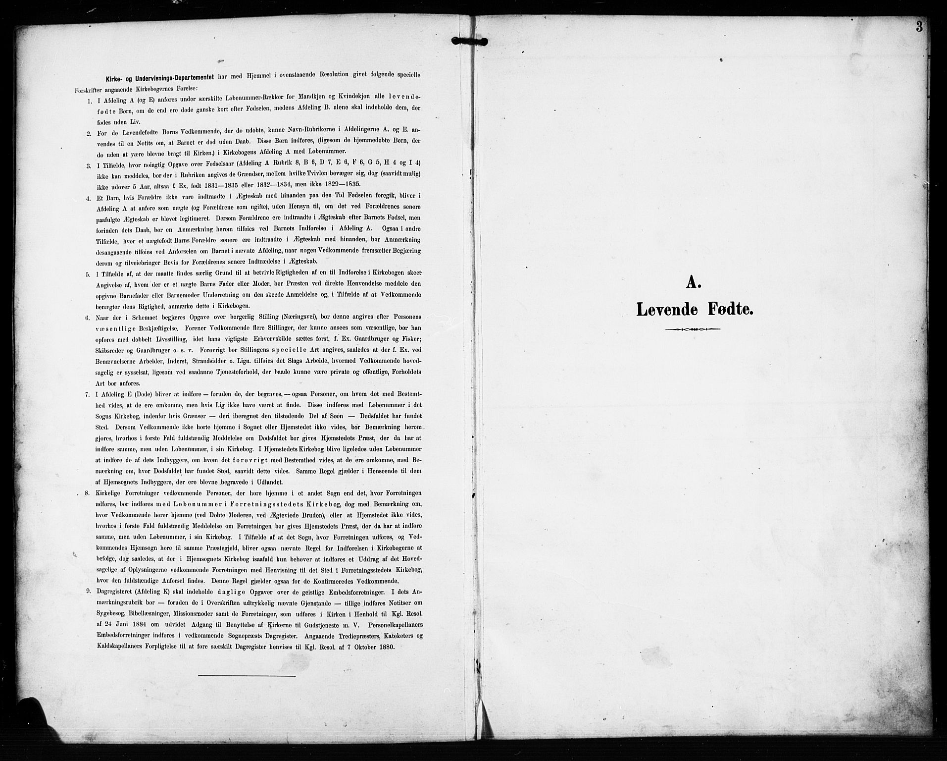 Valle sokneprestkontor, SAK/1111-0044/F/Fb/Fba/L0003: Klokkerbok nr. B 3, 1895-1916, s. 3