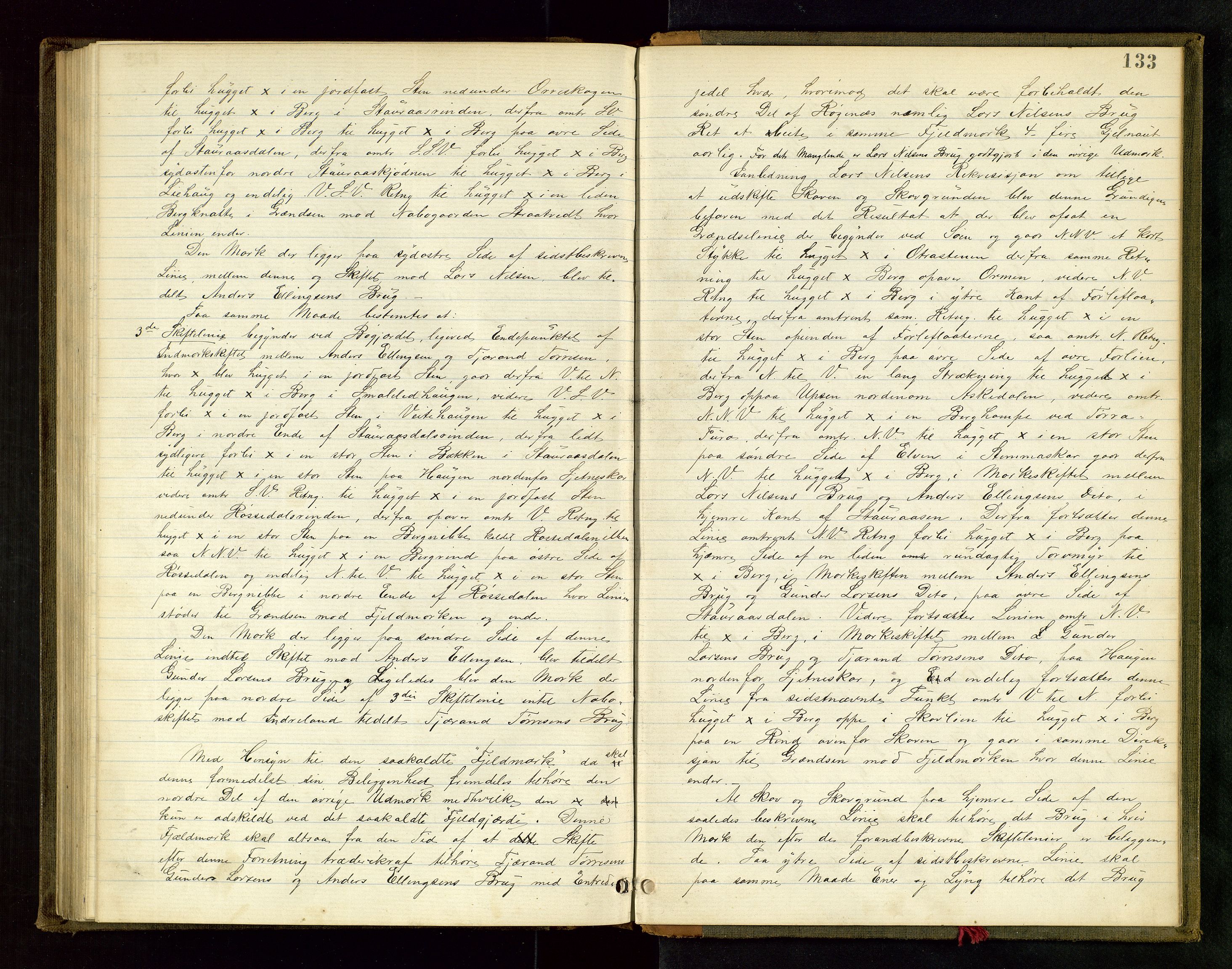 Rogaland jordskifterett, AV/SAST-A-102426/Oa/L0006: Forhandlingsprotokoll, 1875-1877, s. 133