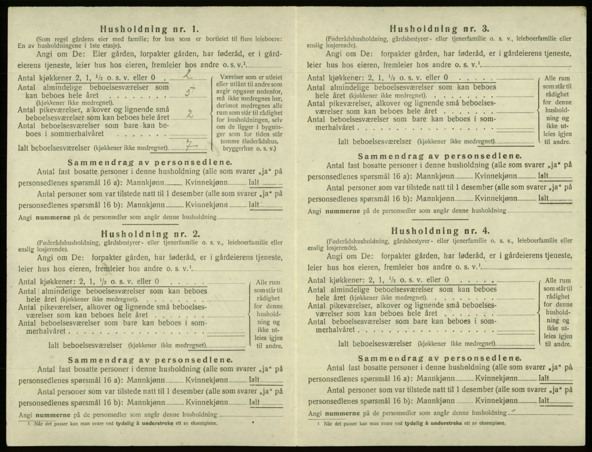 SAB, Folketelling 1920 for 1243 Os herred, 1920, s. 137