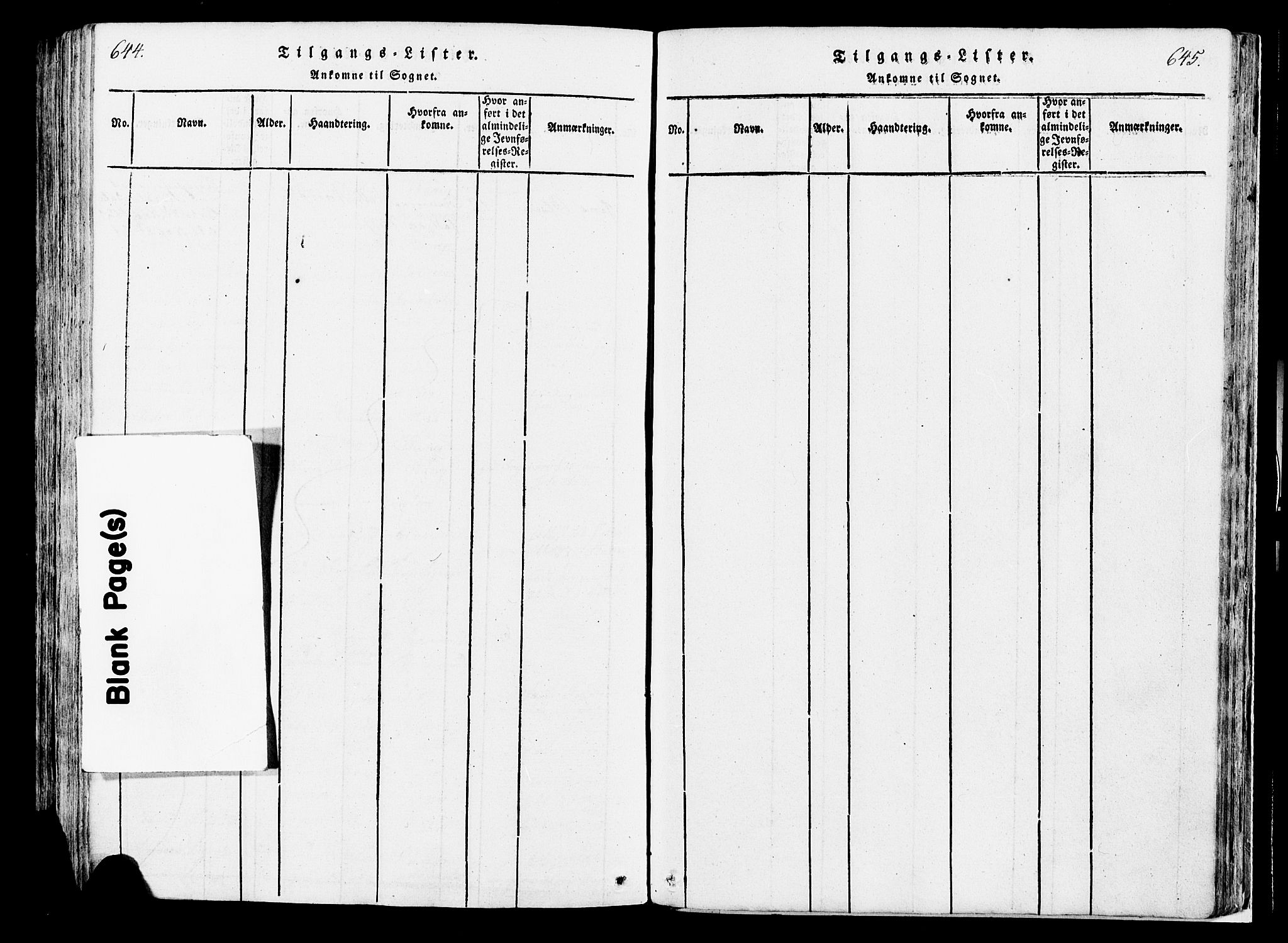 Løten prestekontor, AV/SAH-PREST-022/K/Ka/L0005: Ministerialbok nr. 5, 1814-1832, s. 644-645