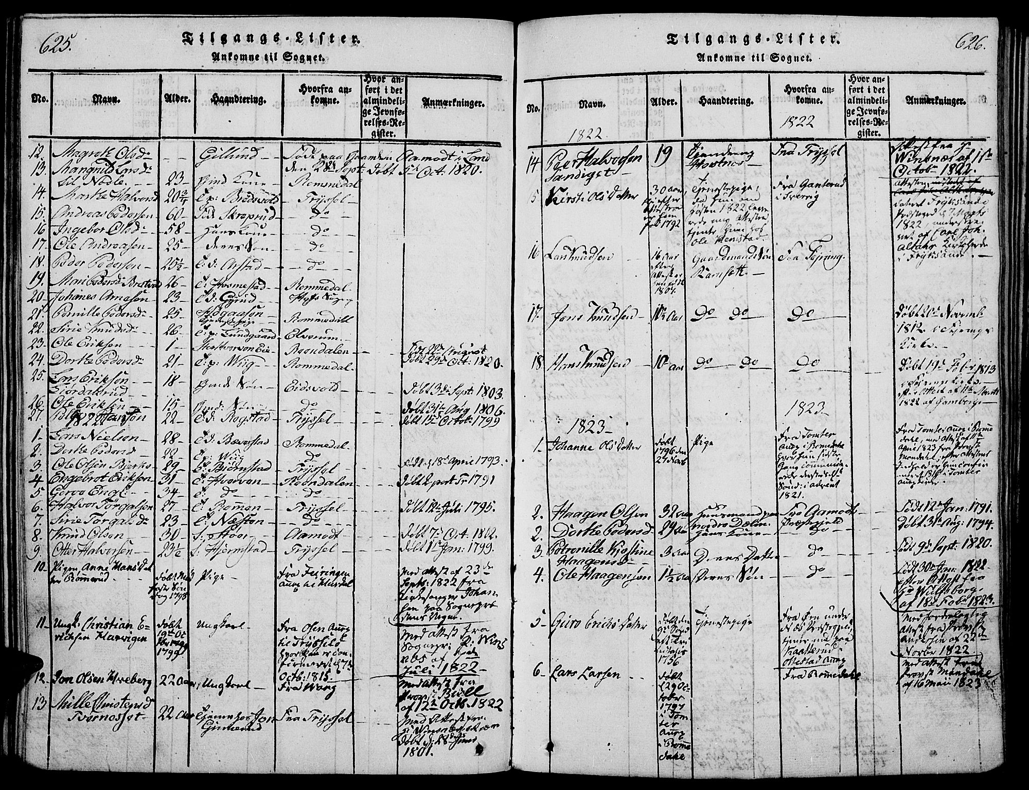 Stange prestekontor, AV/SAH-PREST-002/K/L0008: Ministerialbok nr. 8, 1814-1825, s. 625-626