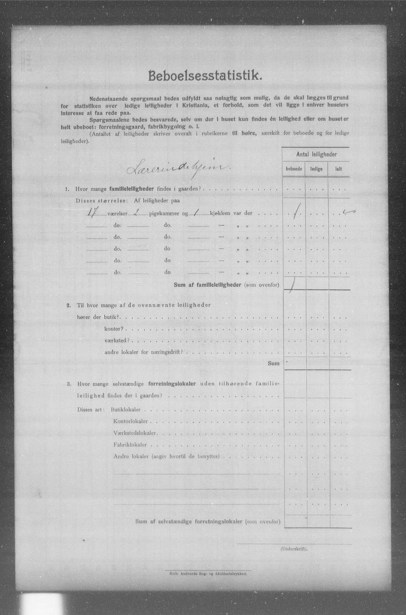 OBA, Kommunal folketelling 31.12.1904 for Kristiania kjøpstad, 1904, s. 15173