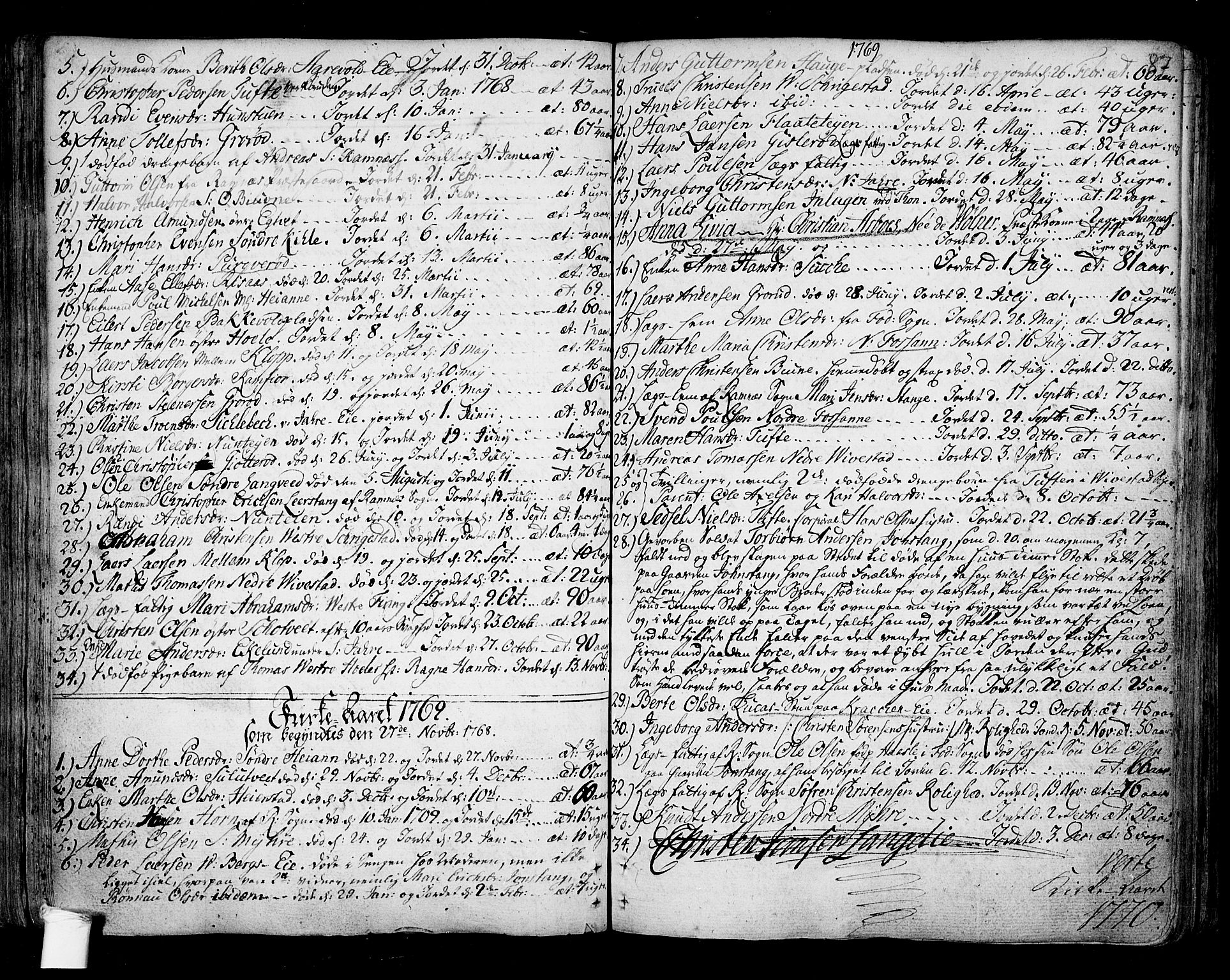 Ramnes kirkebøker, SAKO/A-314/F/Fa/L0001: Ministerialbok nr. I 1, 1732-1774, s. 87