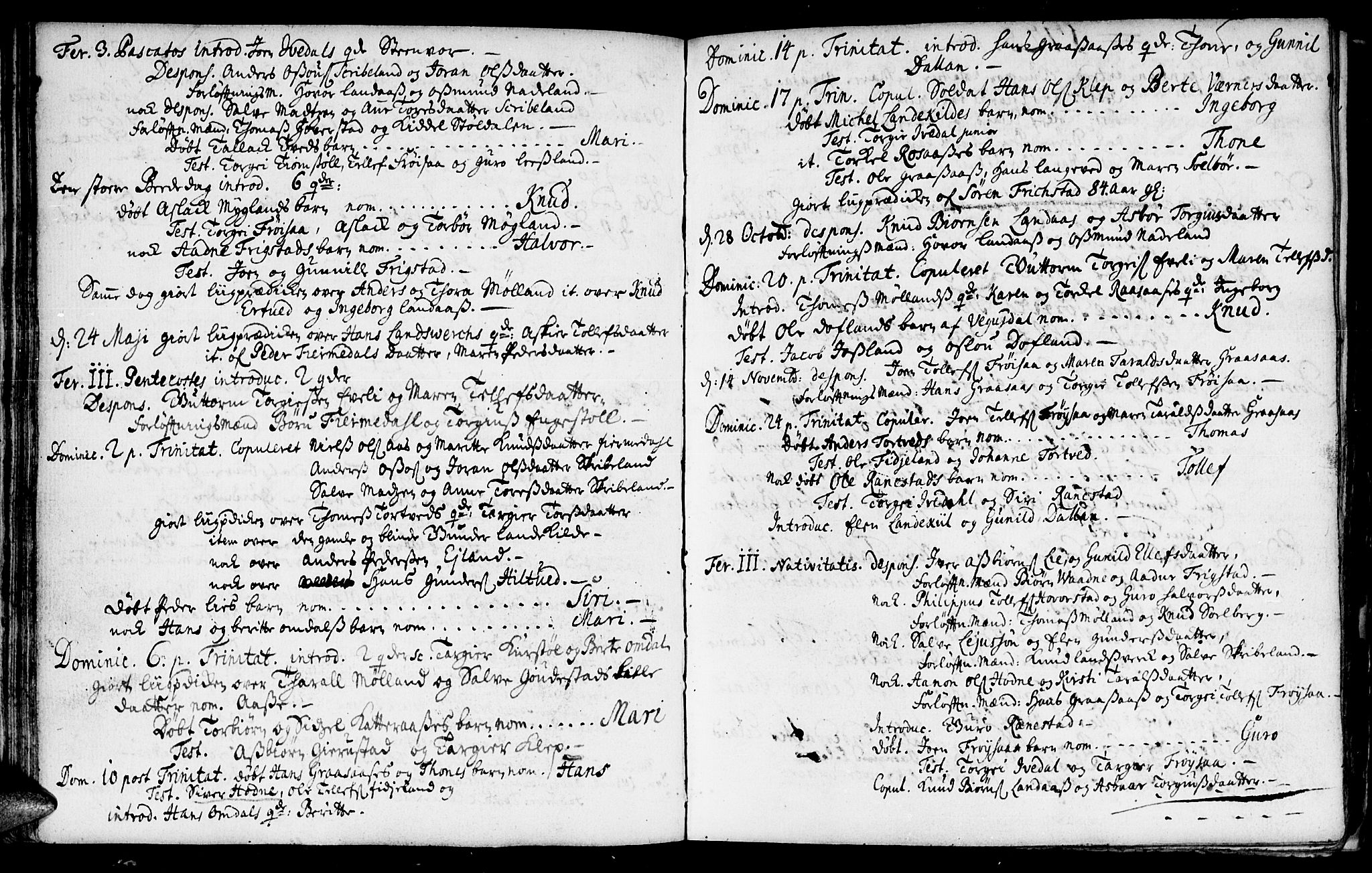 Evje sokneprestkontor, AV/SAK-1111-0008/F/Fa/Fac/L0001: Ministerialbok nr. A 1, 1705-1764, s. 96-97