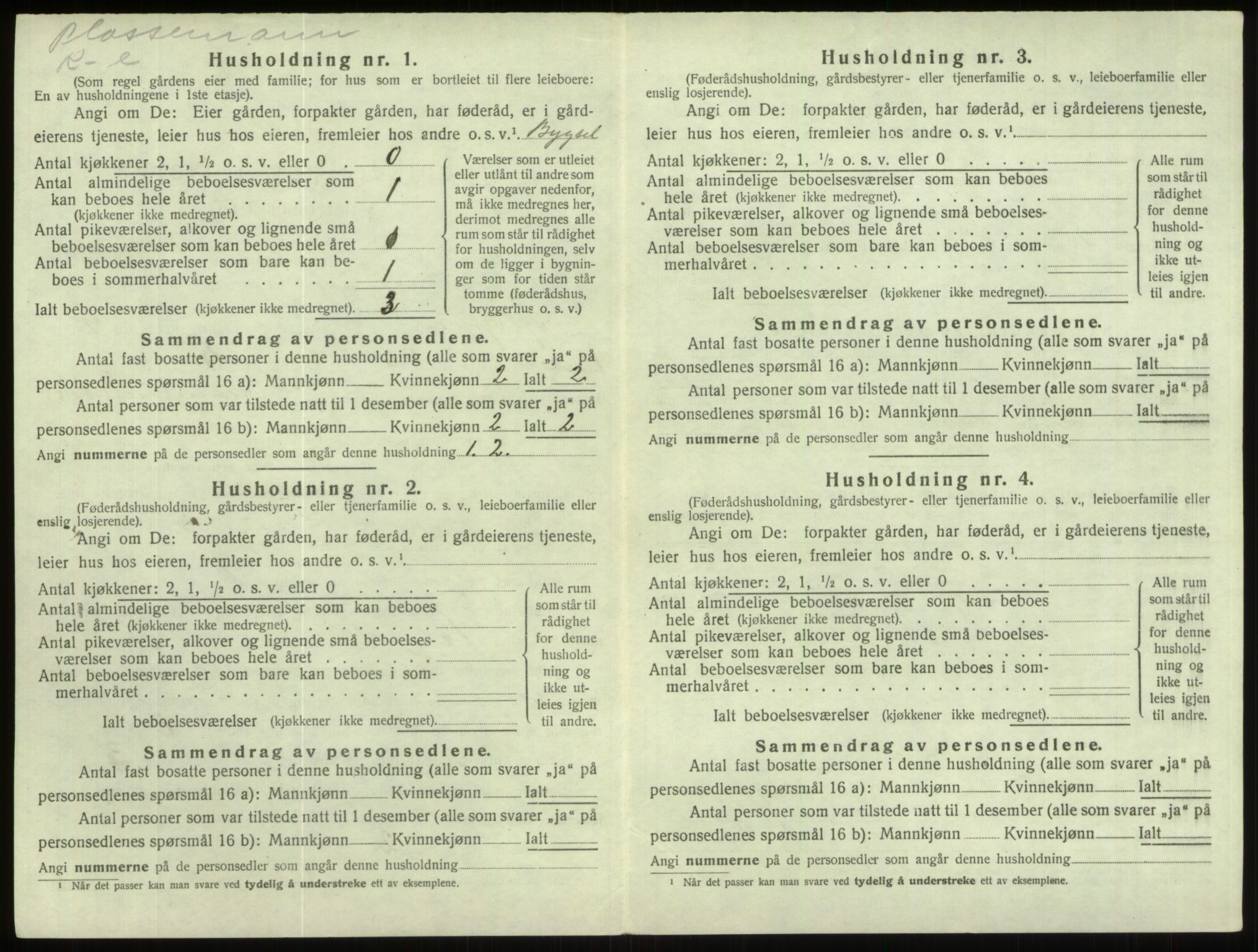 SAB, Folketelling 1920 for 1445 Gloppen herred, 1920, s. 612