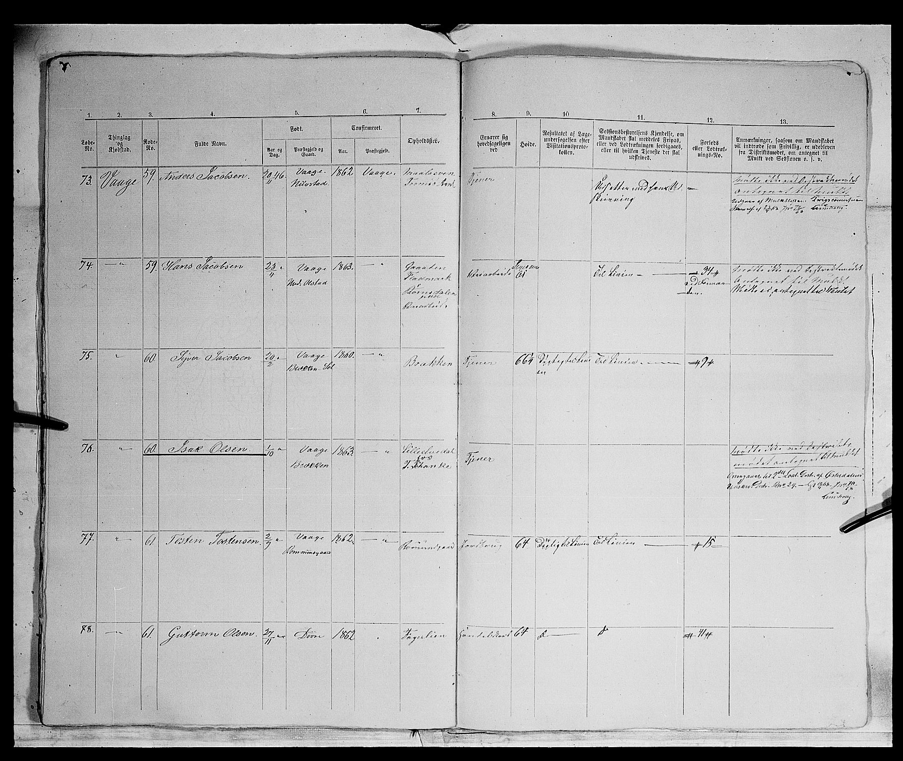 Fylkesmannen i Oppland, AV/SAH-FYO-002/1/K/Kg/L1174: Fron, Nordre og Søndre Fron, Vågå, 1860-1879, s. 454