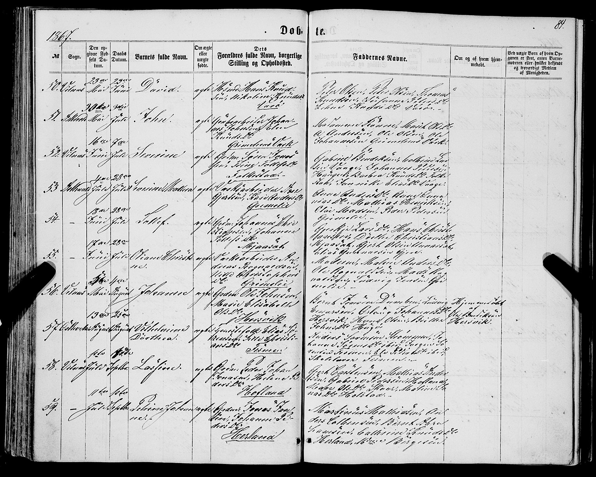 Askvoll sokneprestembete, AV/SAB-A-79501/H/Haa/Haaa/L0012: Ministerialbok nr. A 12, 1859-1878, s. 84