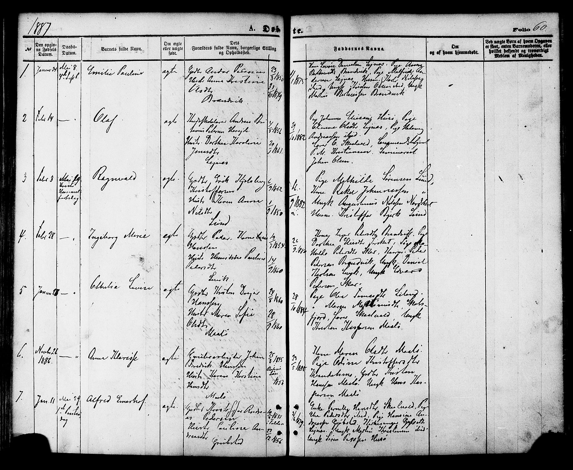 Ministerialprotokoller, klokkerbøker og fødselsregistre - Nordland, AV/SAT-A-1459/857/L0821: Ministerialbok nr. 857A01, 1875-1889, s. 60