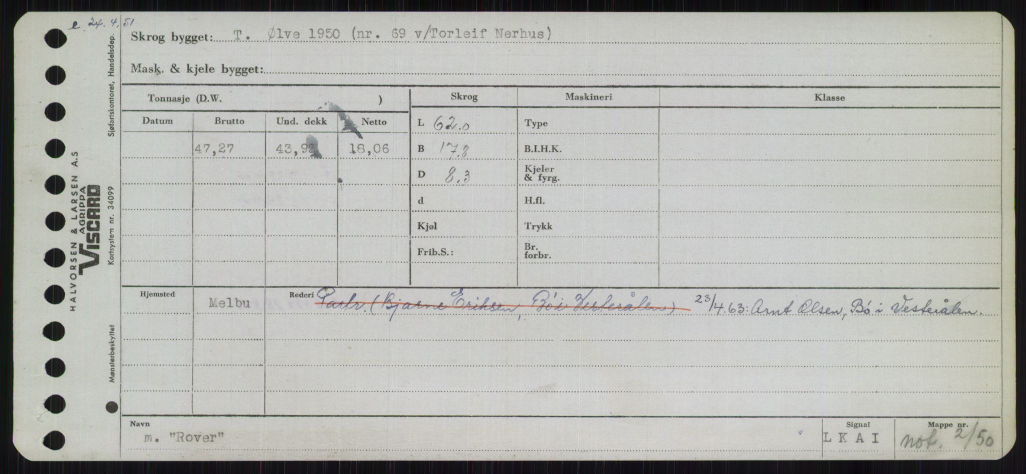 Sjøfartsdirektoratet med forløpere, Skipsmålingen, RA/S-1627/H/Ha/L0004/0002: Fartøy, Mas-R / Fartøy, Odin-R, s. 867