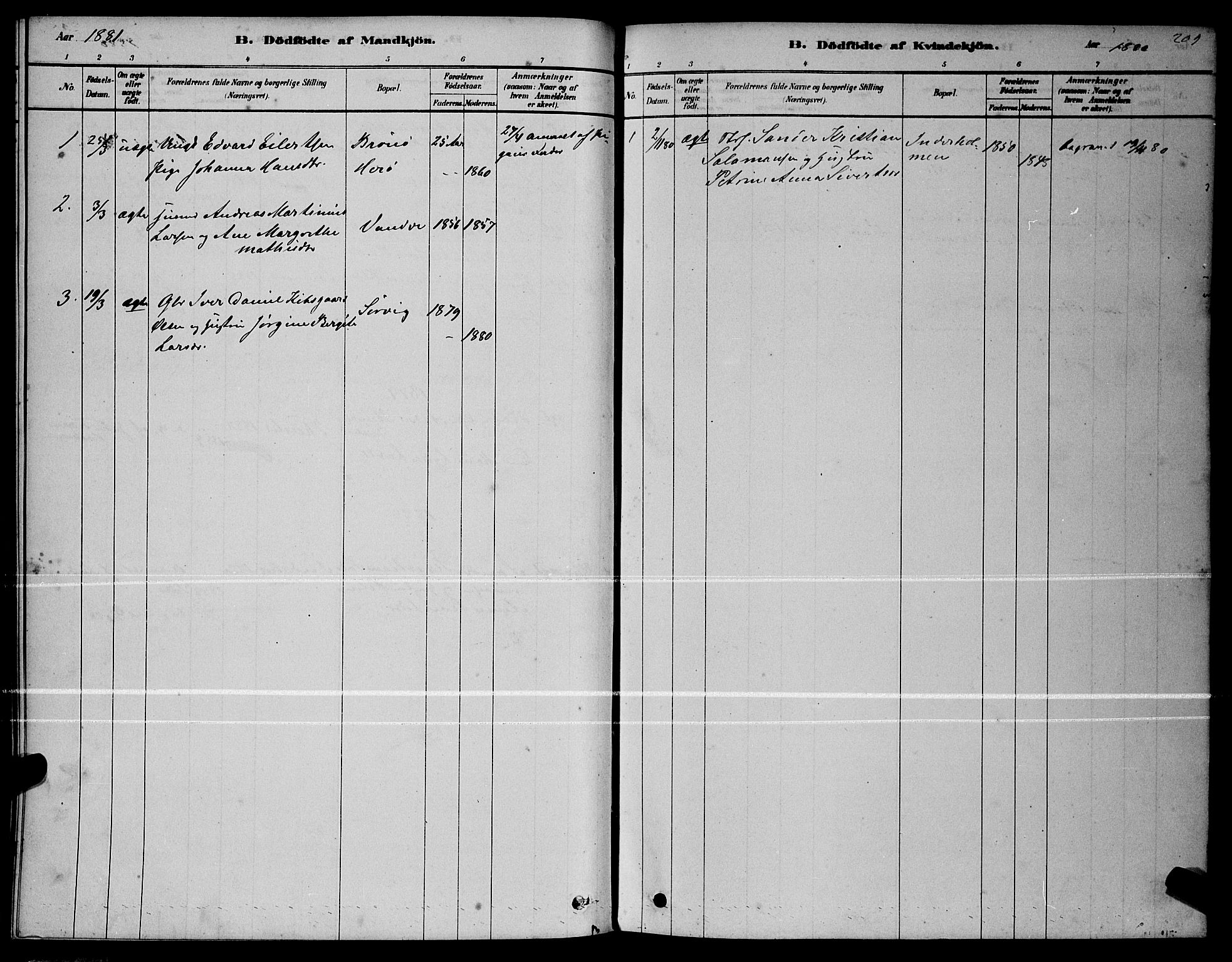 Ministerialprotokoller, klokkerbøker og fødselsregistre - Nordland, SAT/A-1459/834/L0513: Klokkerbok nr. 834C04, 1877-1892, s. 209