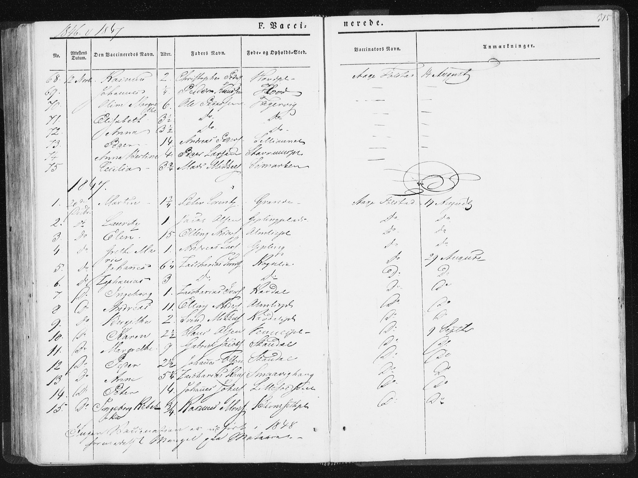 Ministerialprotokoller, klokkerbøker og fødselsregistre - Nord-Trøndelag, SAT/A-1458/744/L0418: Ministerialbok nr. 744A02, 1843-1866, s. 315