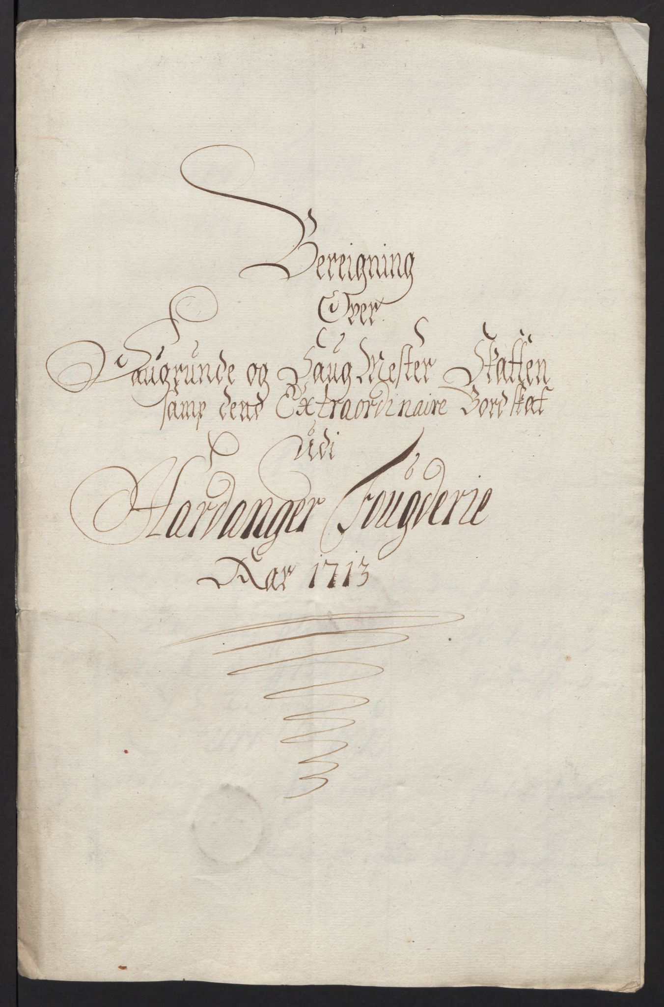 Rentekammeret inntil 1814, Reviderte regnskaper, Fogderegnskap, RA/EA-4092/R48/L2989: Fogderegnskap Sunnhordland og Hardanger, 1713, s. 331