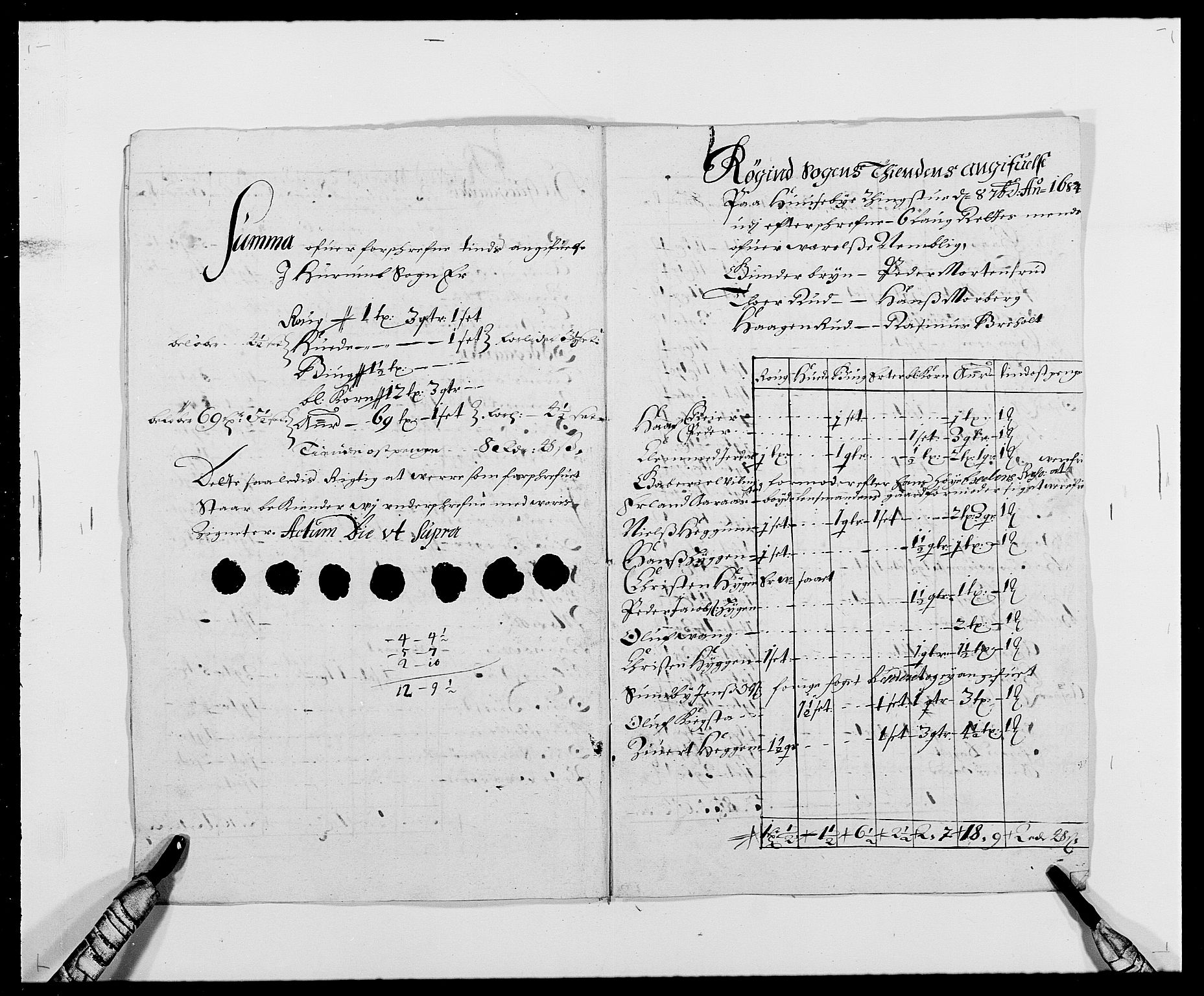 Rentekammeret inntil 1814, Reviderte regnskaper, Fogderegnskap, AV/RA-EA-4092/R29/L1692: Fogderegnskap Hurum og Røyken, 1682-1687, s. 190