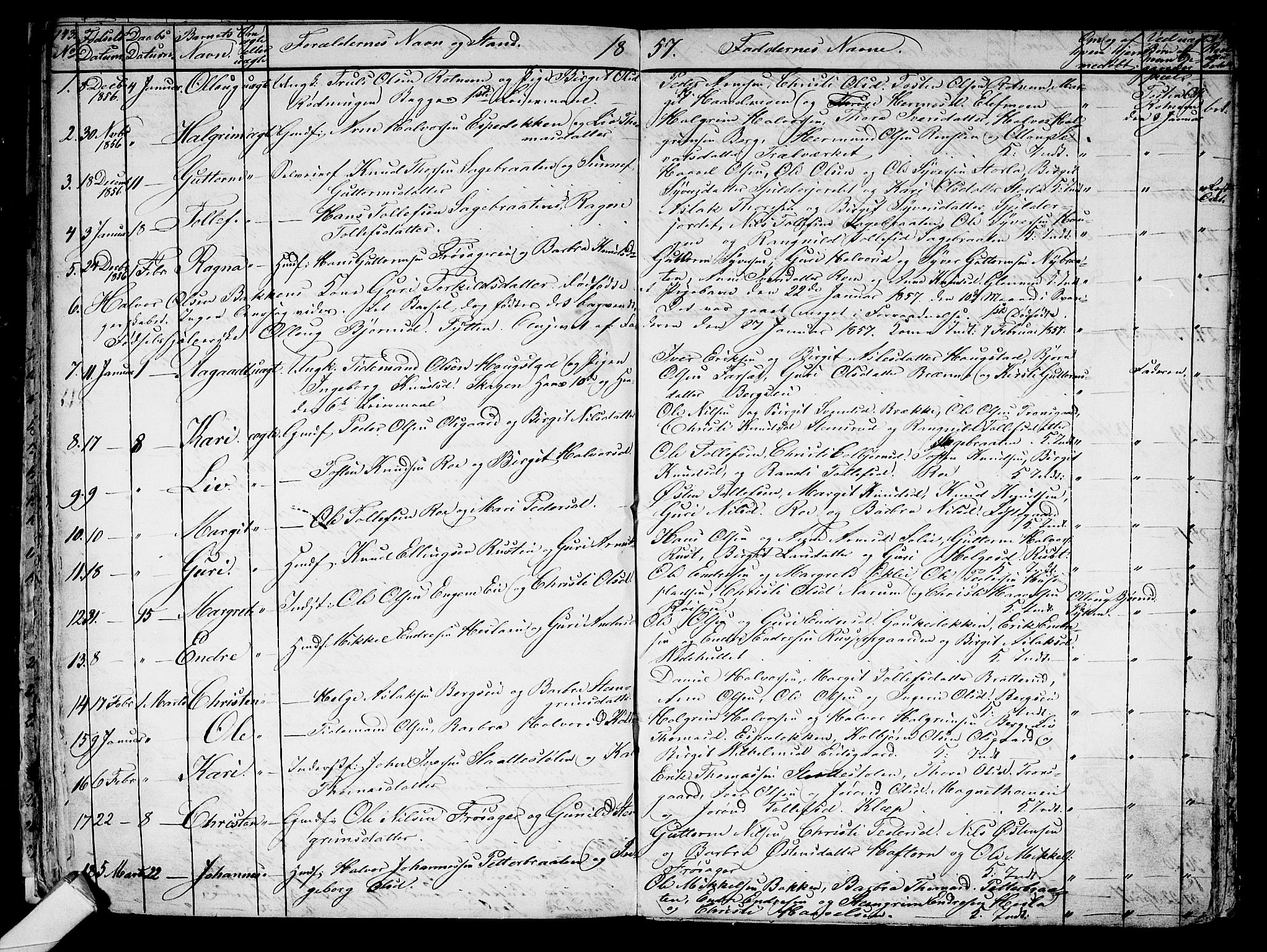 Gol kirkebøker, AV/SAKO-A-226/G/Ga/L0001: Klokkerbok nr. I 1, 1841-1860, s. 143-144