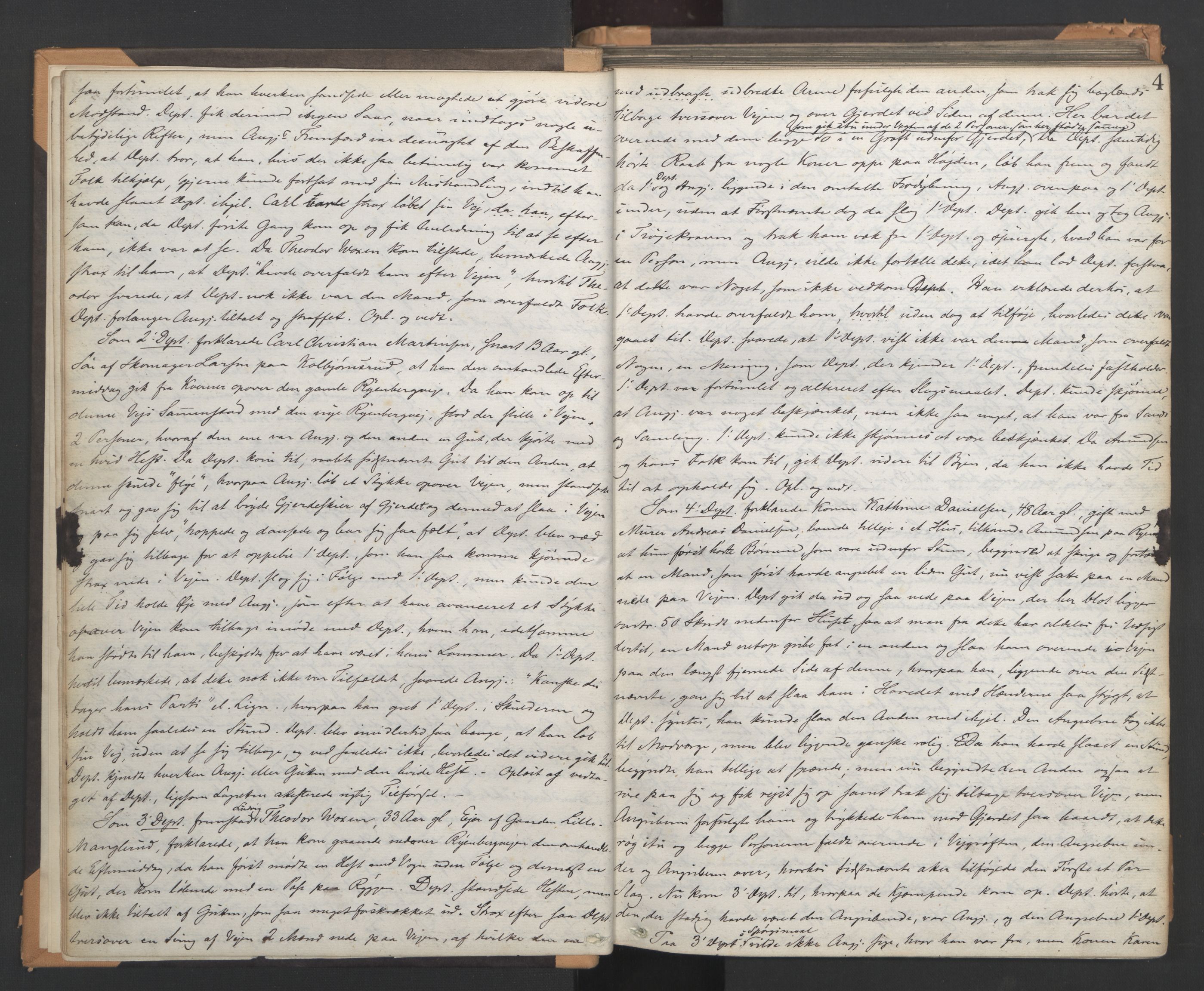 Aker sorenskriveri, AV/SAO-A-10895/F/Fc/Fcb/L0038: Ekstrarettsprotokoll, 1871-1873, s. 3b-4a