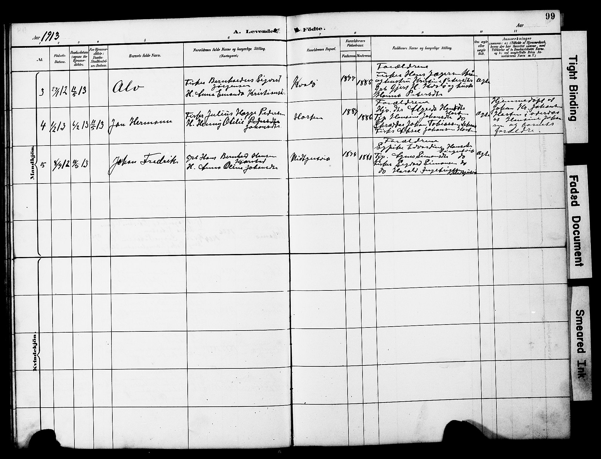 Ministerialprotokoller, klokkerbøker og fødselsregistre - Nord-Trøndelag, AV/SAT-A-1458/788/L0701: Klokkerbok nr. 788C01, 1888-1913, s. 99