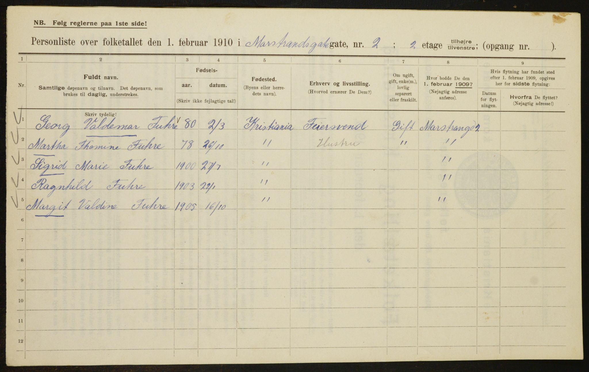 OBA, Kommunal folketelling 1.2.1910 for Kristiania, 1910, s. 62552