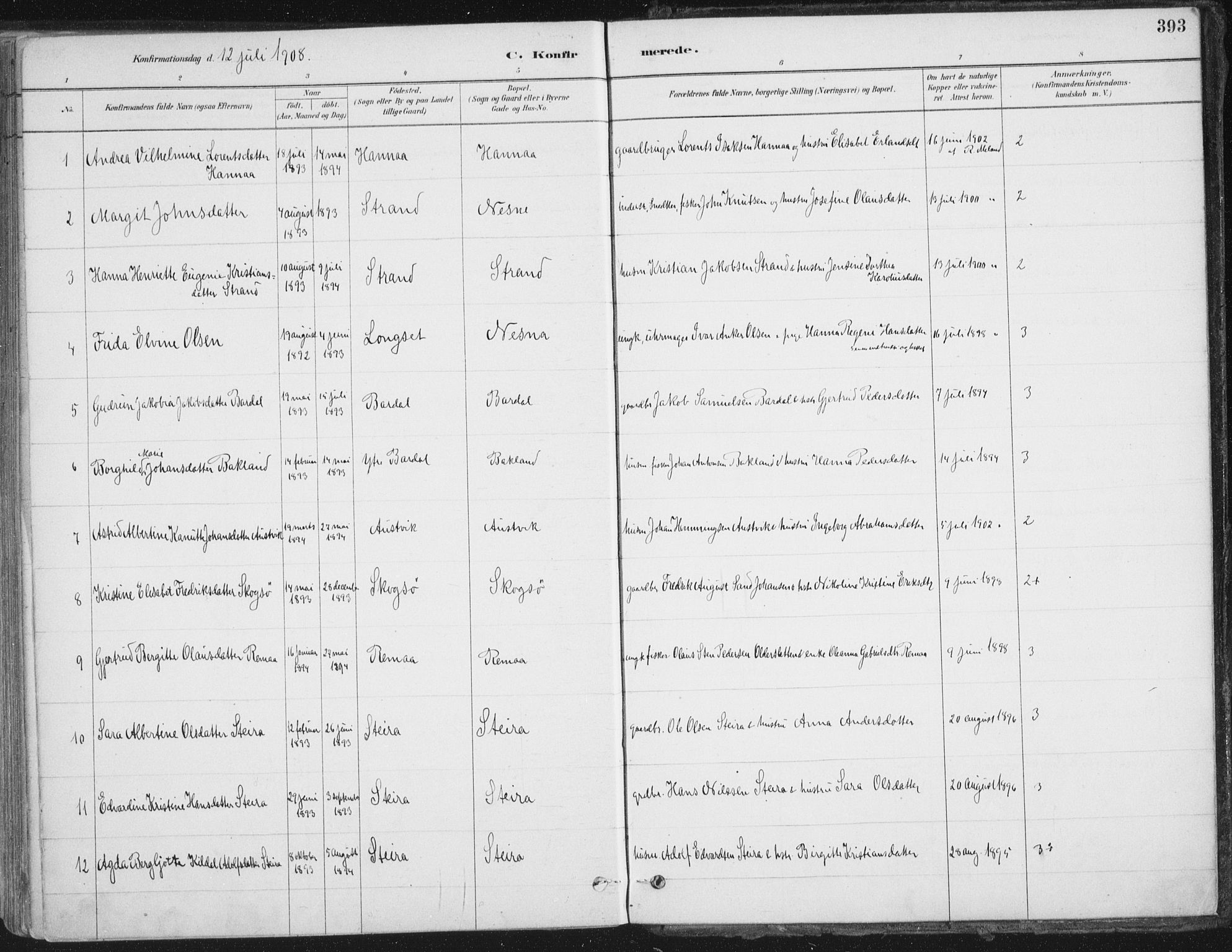 Ministerialprotokoller, klokkerbøker og fødselsregistre - Nordland, AV/SAT-A-1459/838/L0552: Ministerialbok nr. 838A10, 1880-1910, s. 393