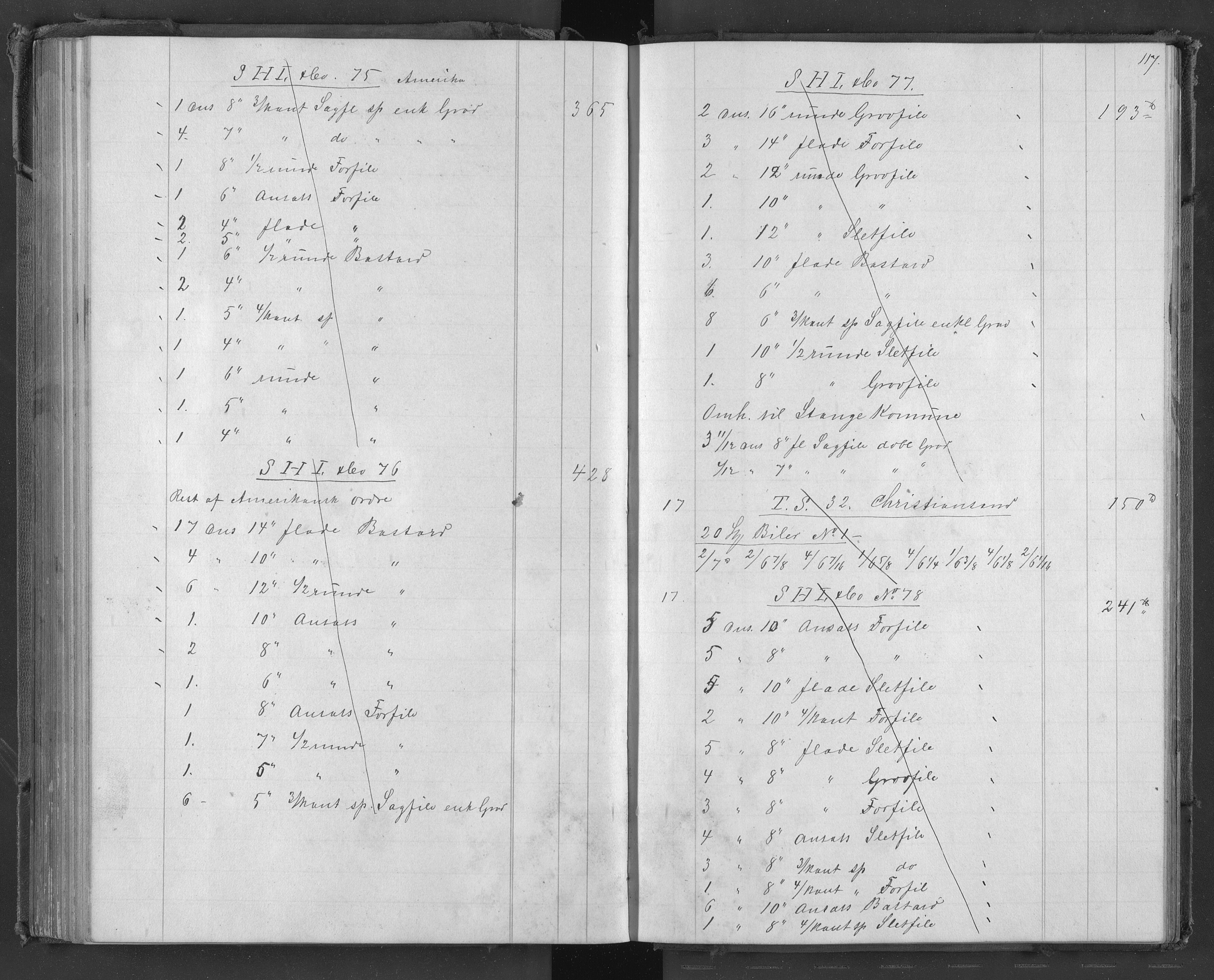 Egelands Jernverk, AAKS/PA-1907/01/L0056: Stålkontobok, 1873-1877, s. 111