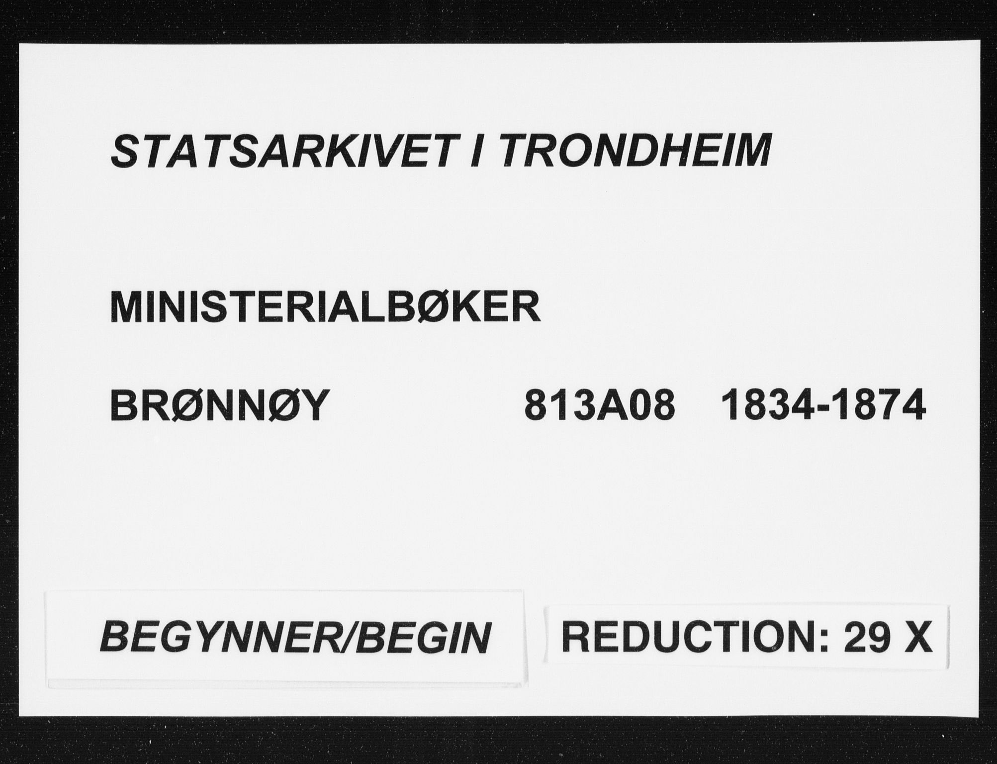 Ministerialprotokoller, klokkerbøker og fødselsregistre - Nordland, SAT/A-1459/813/L0198: Ministerialbok nr. 813A08, 1834-1874