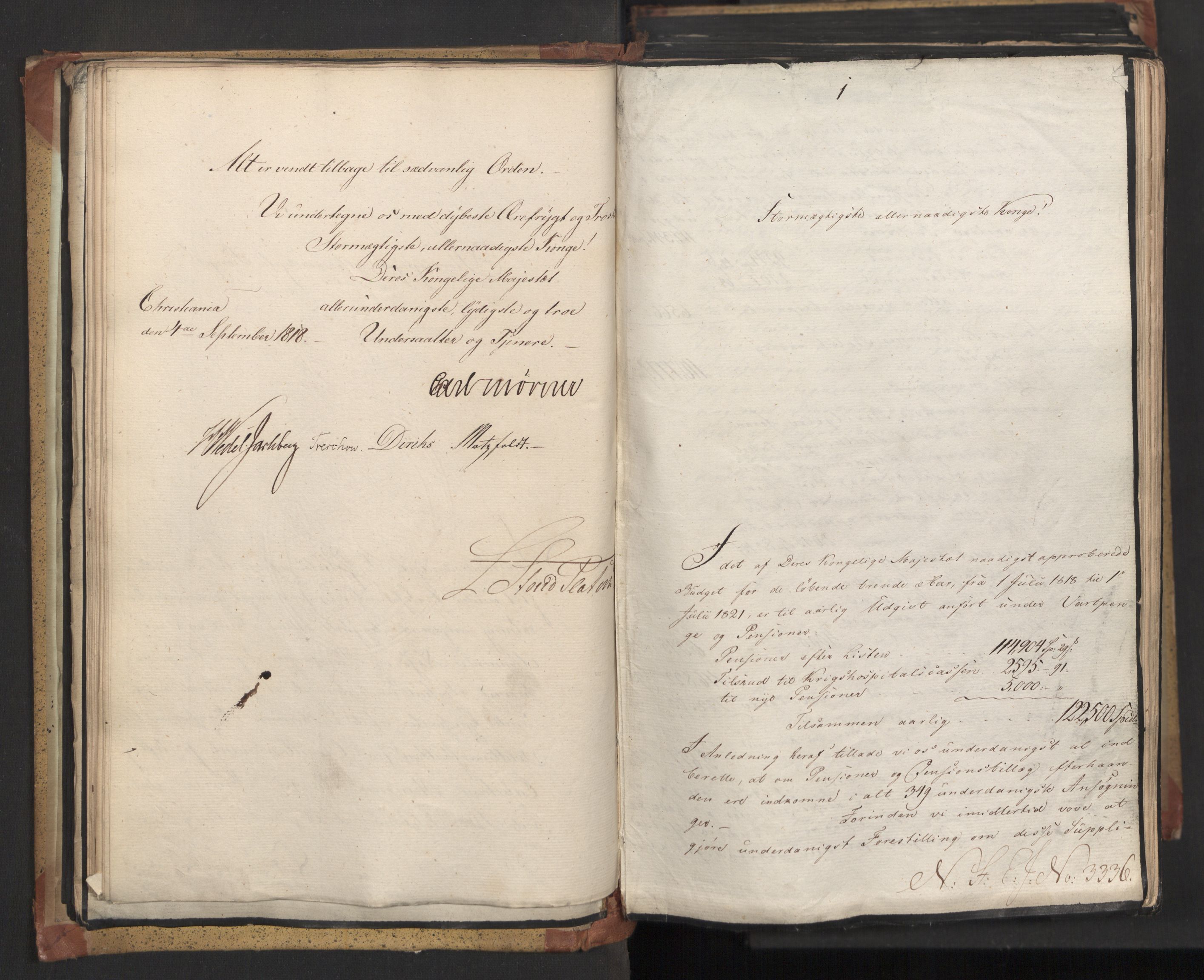 Statsrådsavdelingen i Stockholm, AV/RA-S-1003/D/Da/L0016: Regjeringsinnstillinger nr. 3101-3468, 1818, s. 67