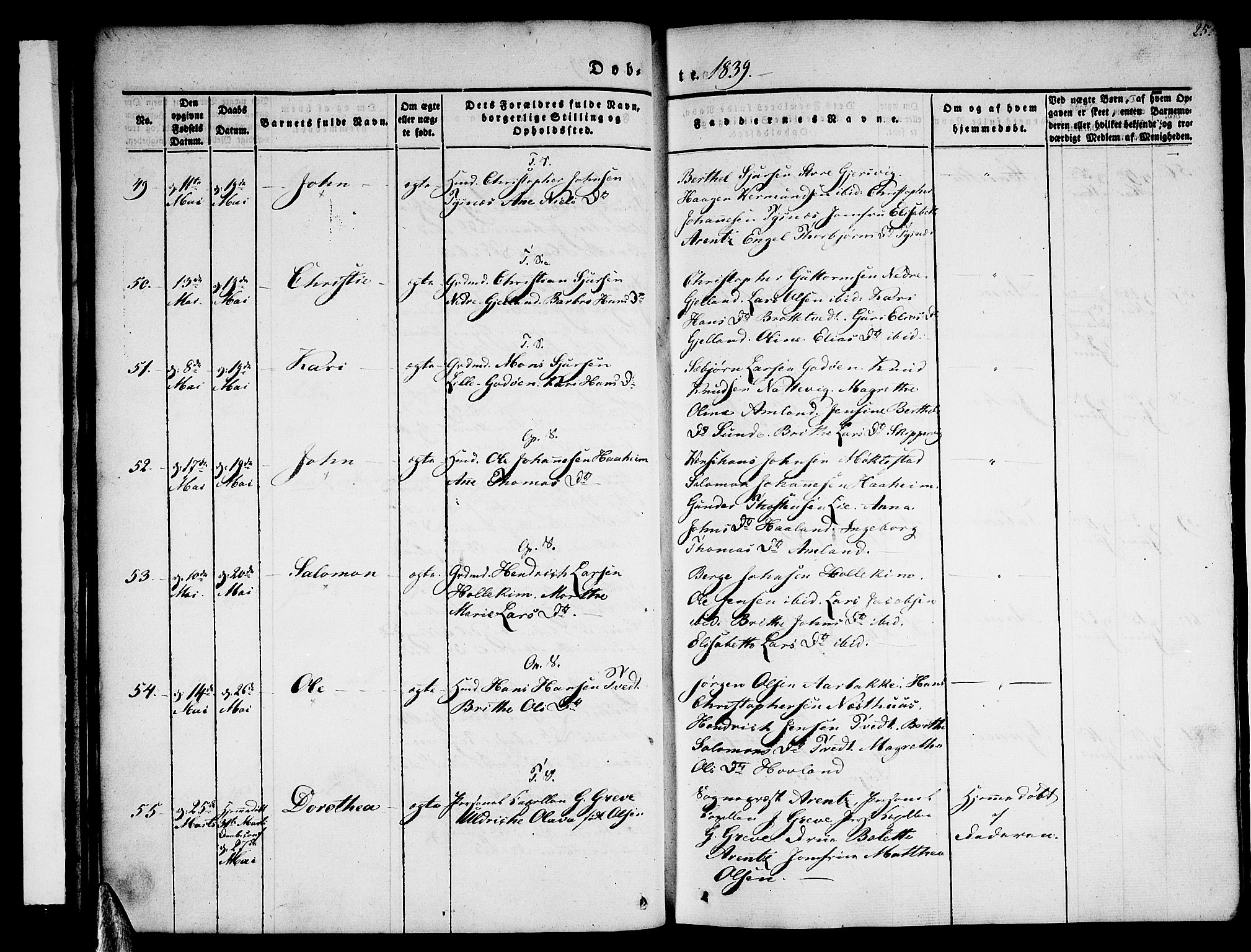 Tysnes sokneprestembete, AV/SAB-A-78601/H/Haa: Ministerialbok nr. A 9, 1837-1848, s. 25