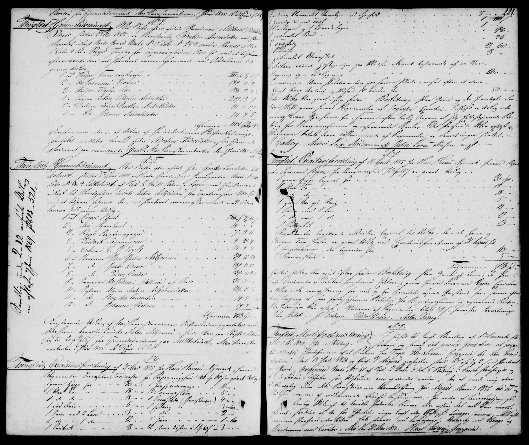 Moss sorenskriveri, SAO/A-10168: Pantebok nr. 11, 1852-1859, s. 221